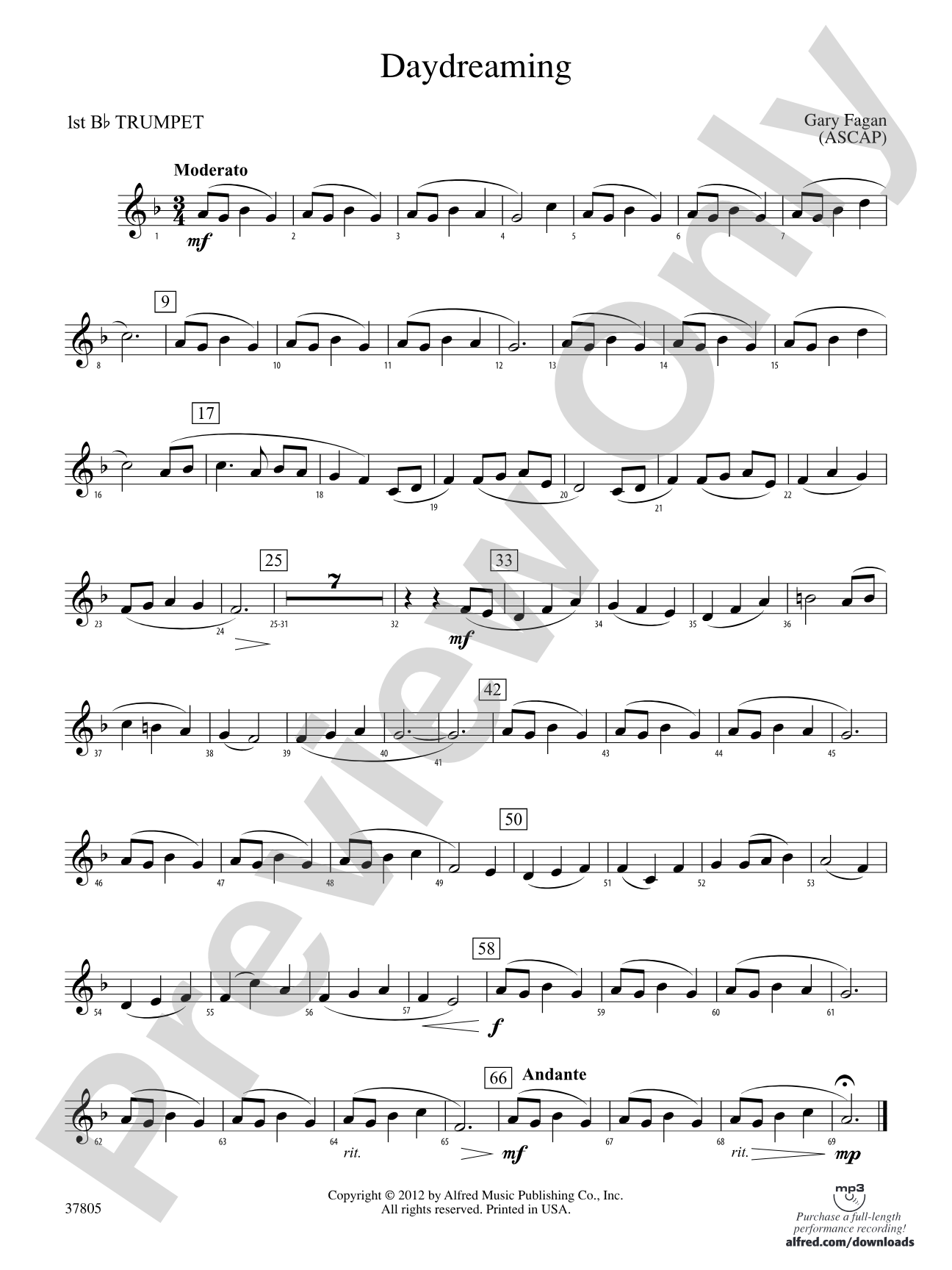 Daydreaming: 1st B-flat Trumpet