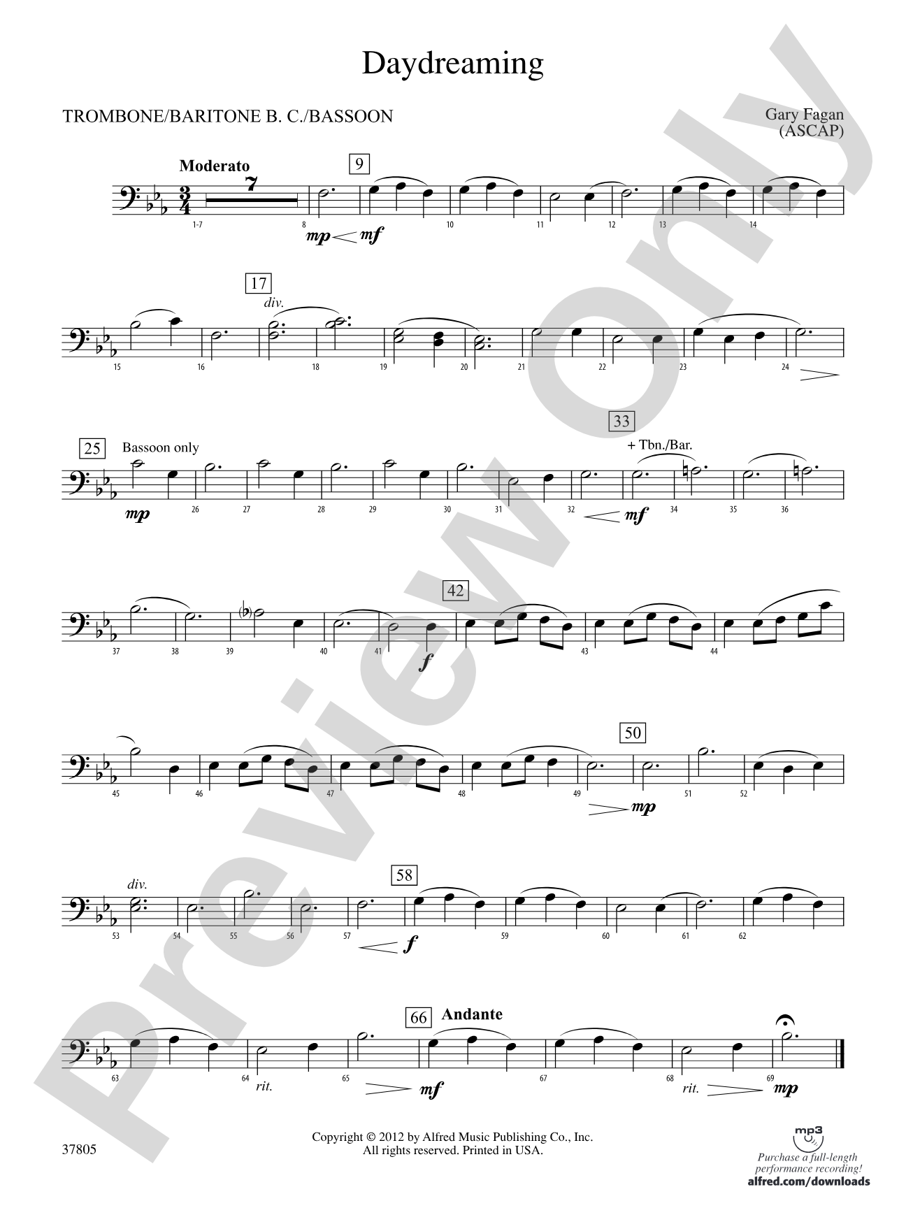 Daydreaming: 1st Trombone
