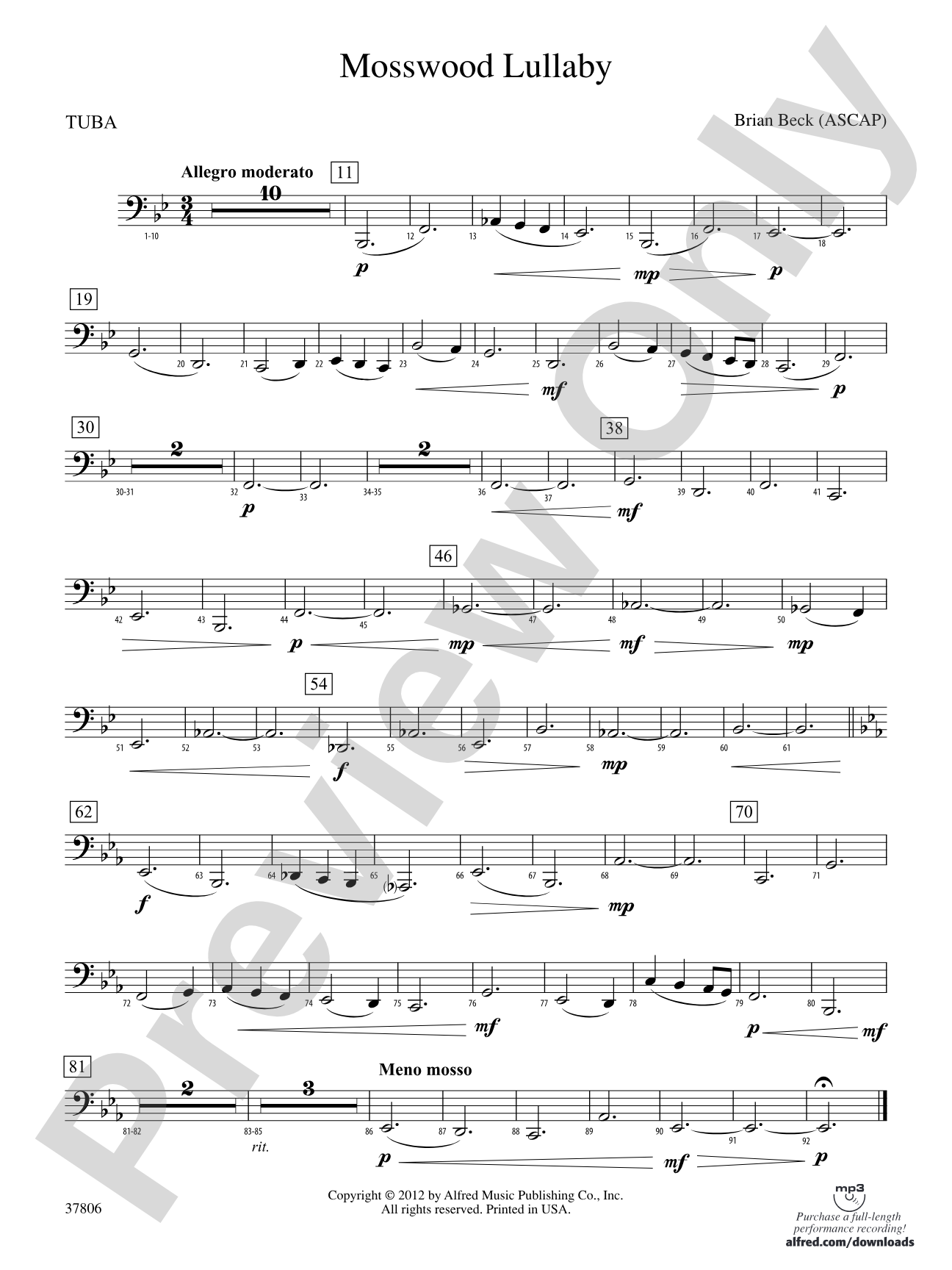 Mosswood Lullaby: Tuba