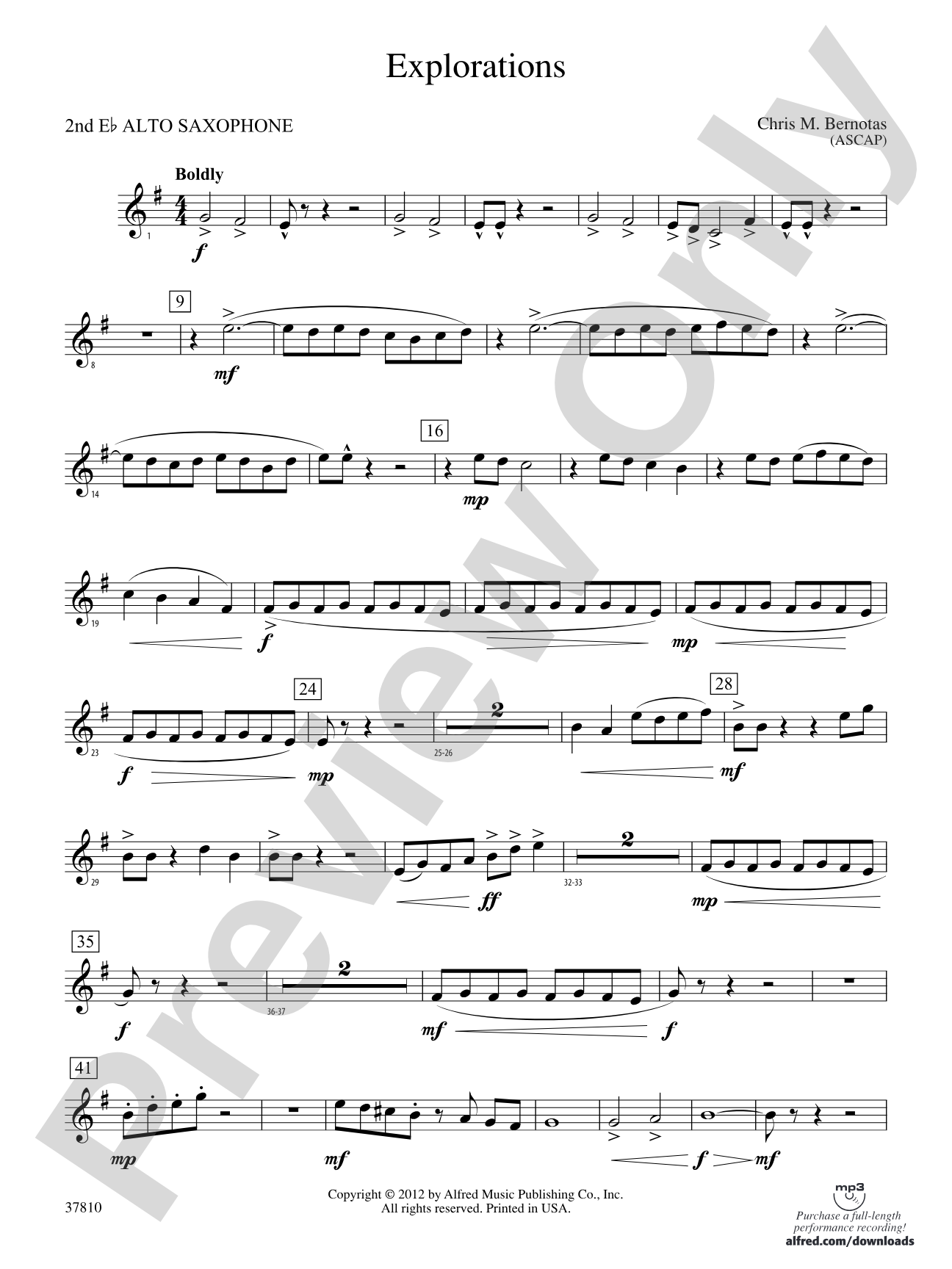 Explorations: 2nd E-flat Alto Saxophone