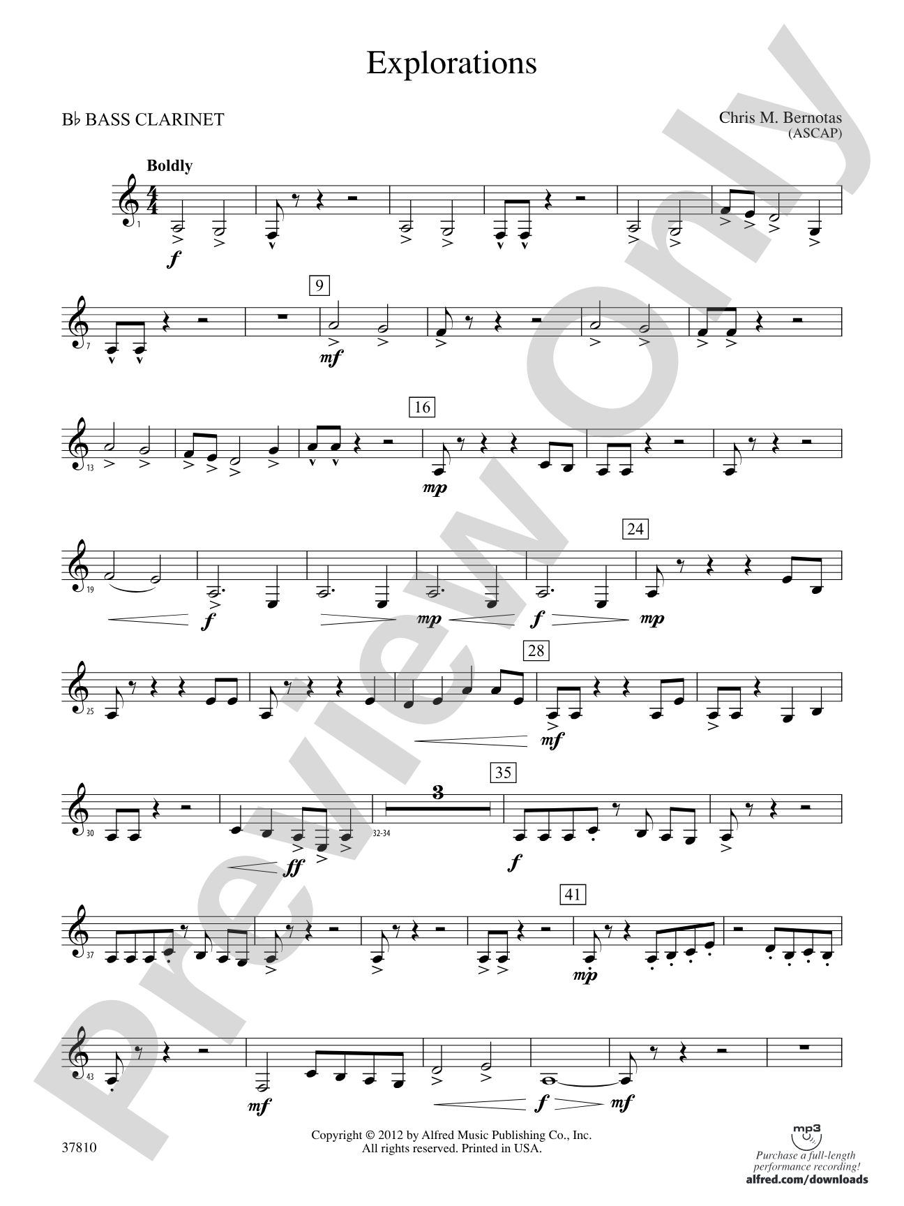 Explorations: B-flat Bass Clarinet
