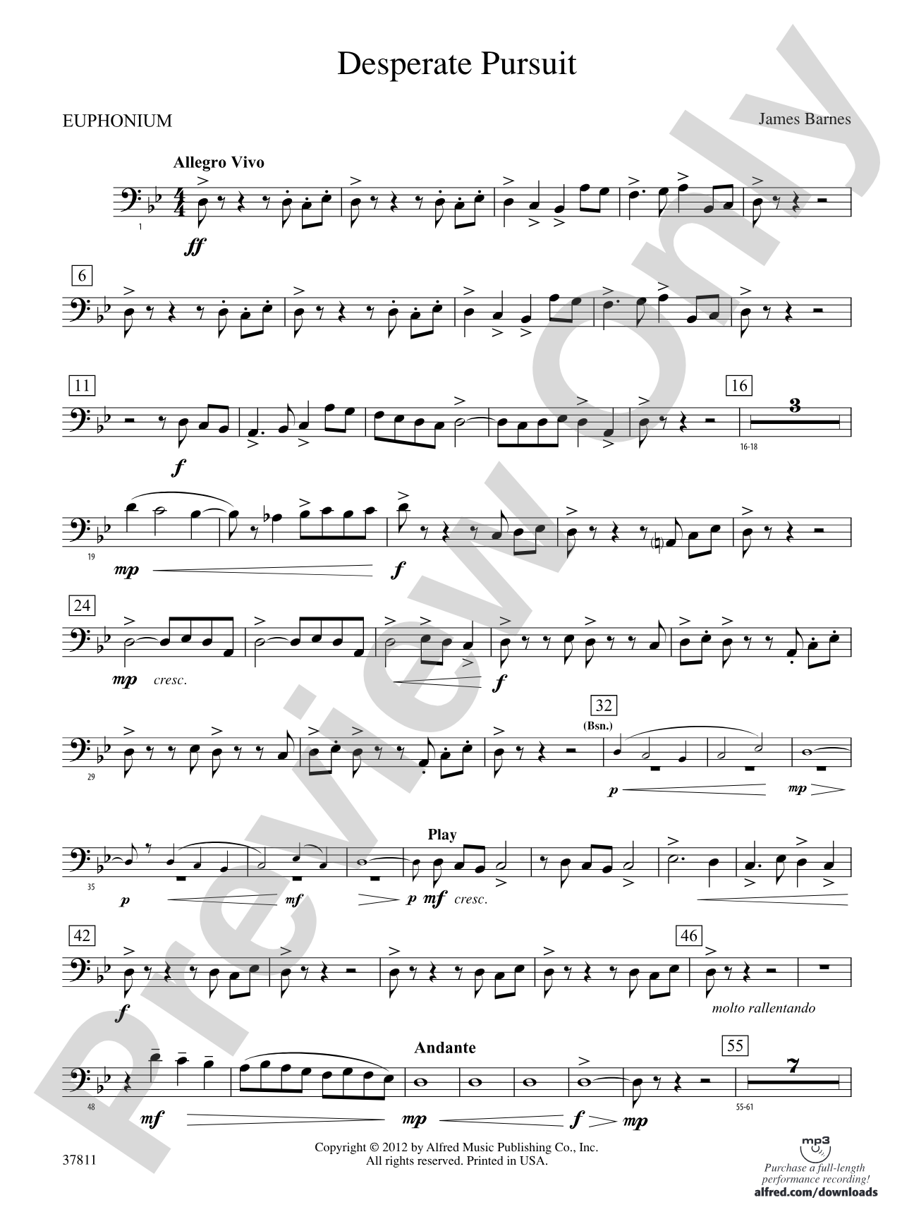 Desperate Pursuit: Baritone B.C.