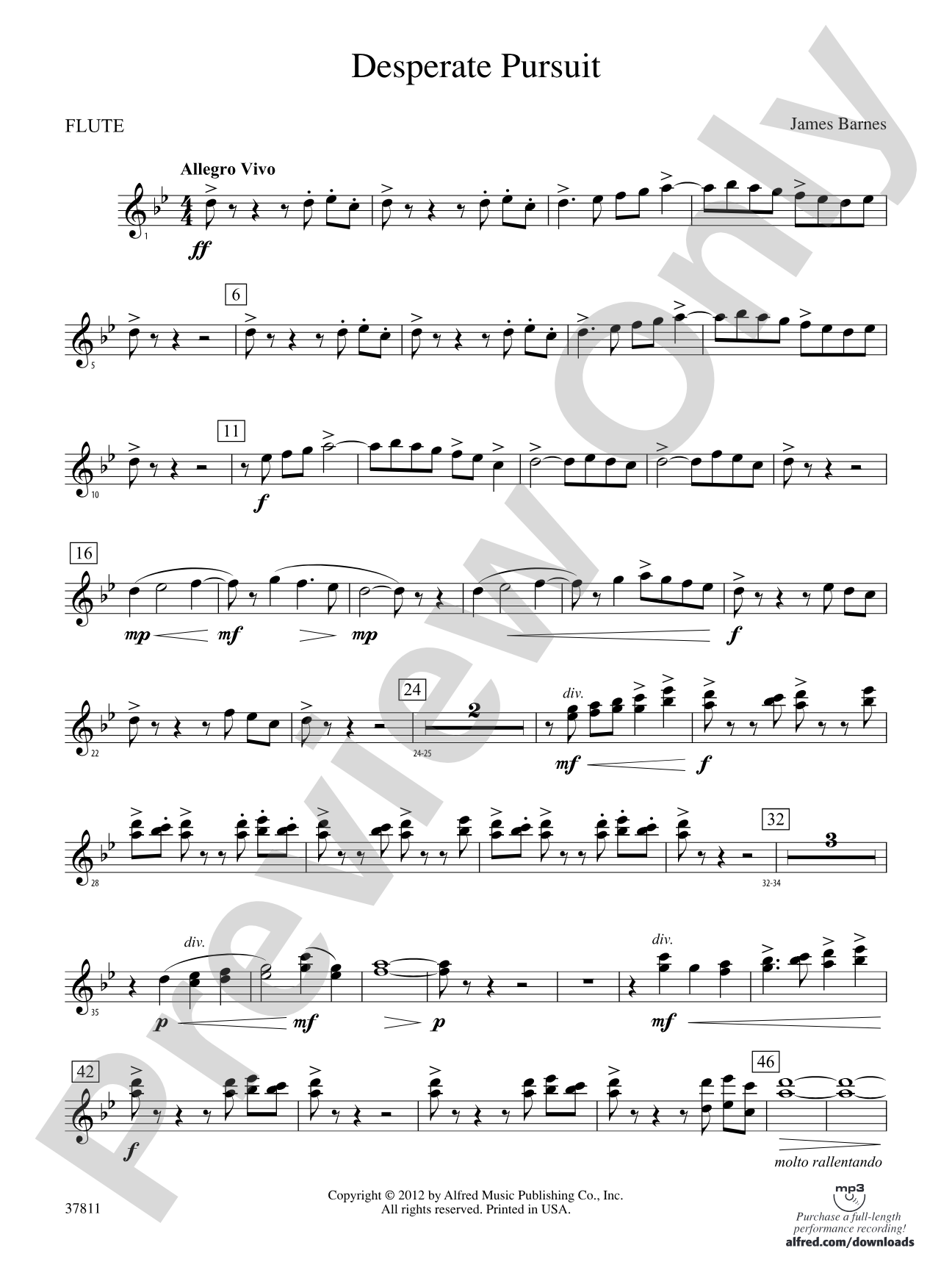 Desperate Pursuit: Flute