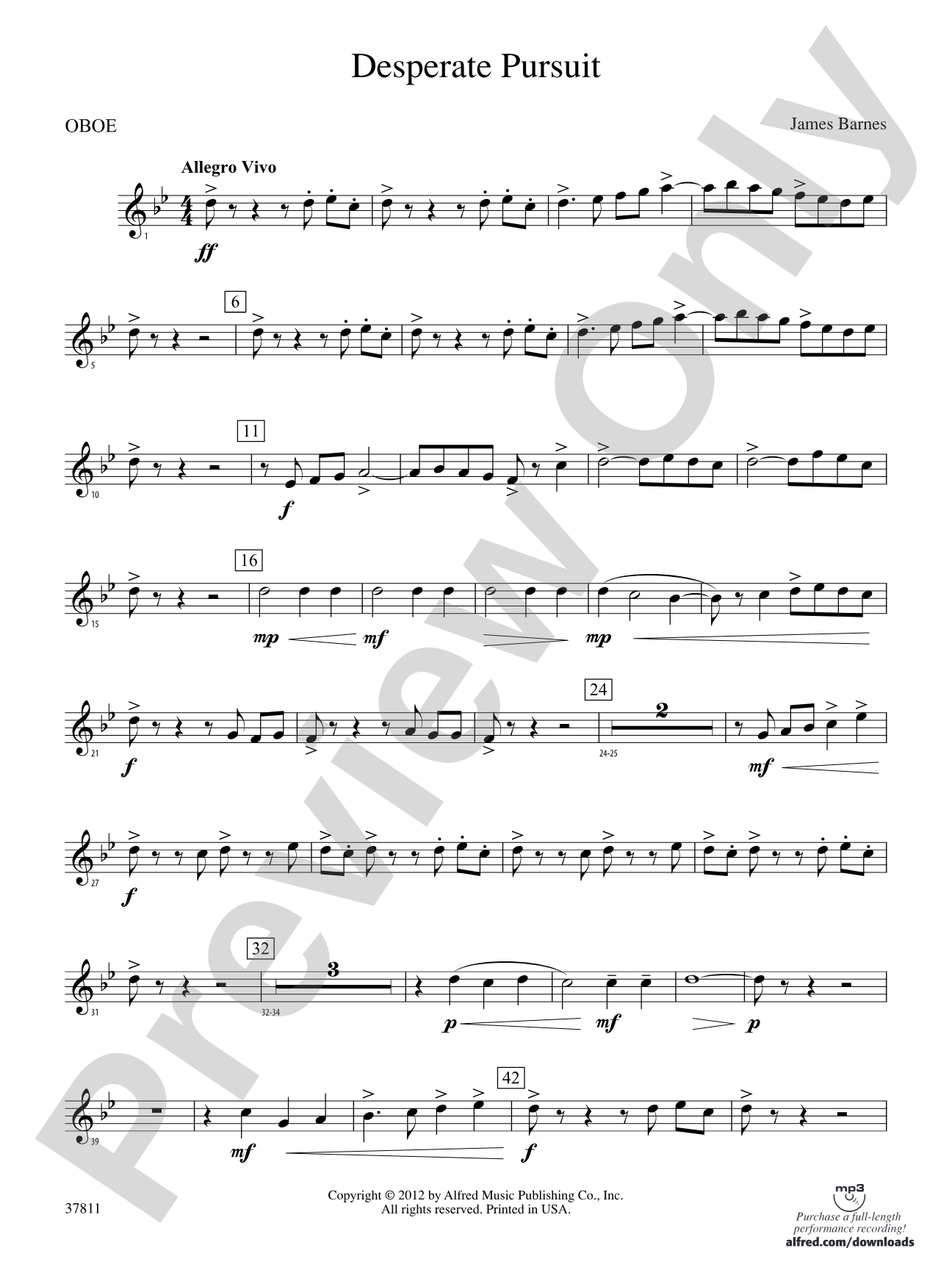 Desperate Pursuit: Oboe