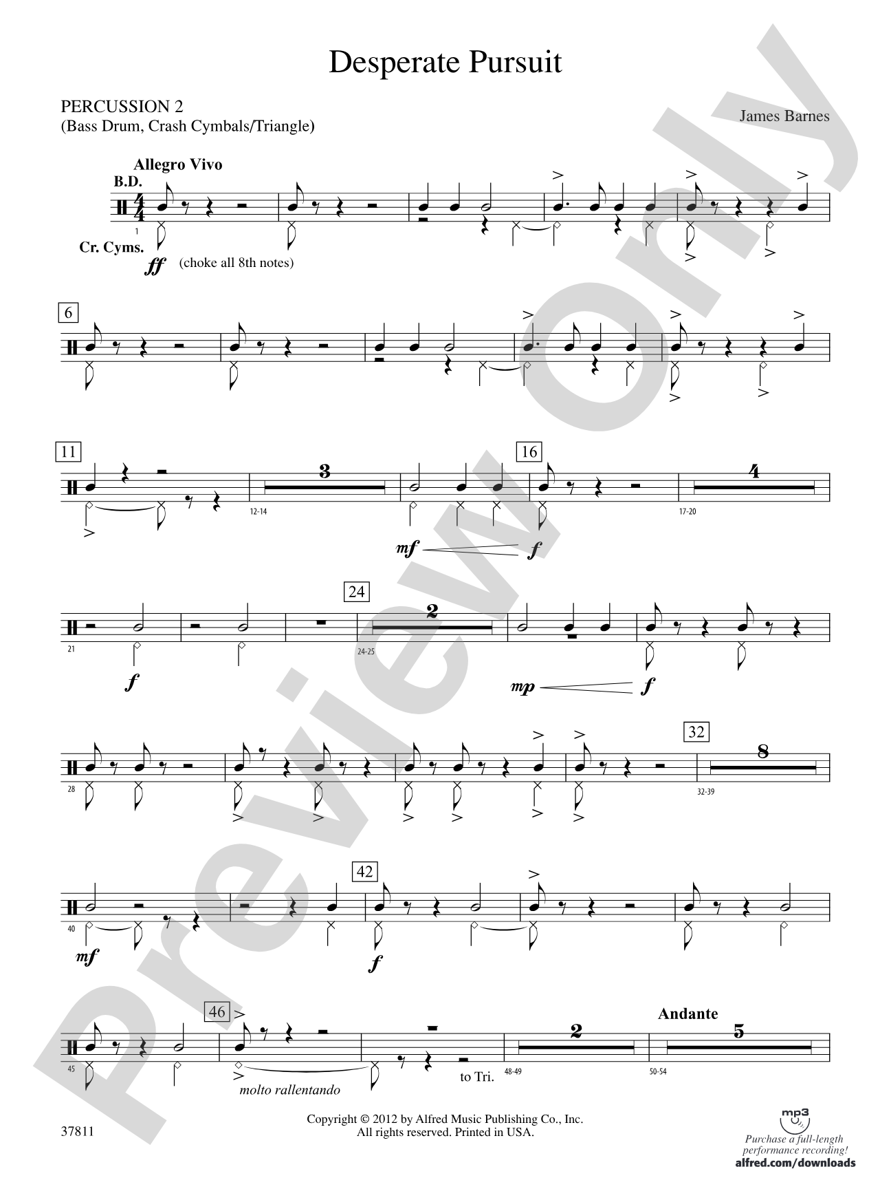 Desperate Pursuit: 2nd Percussion