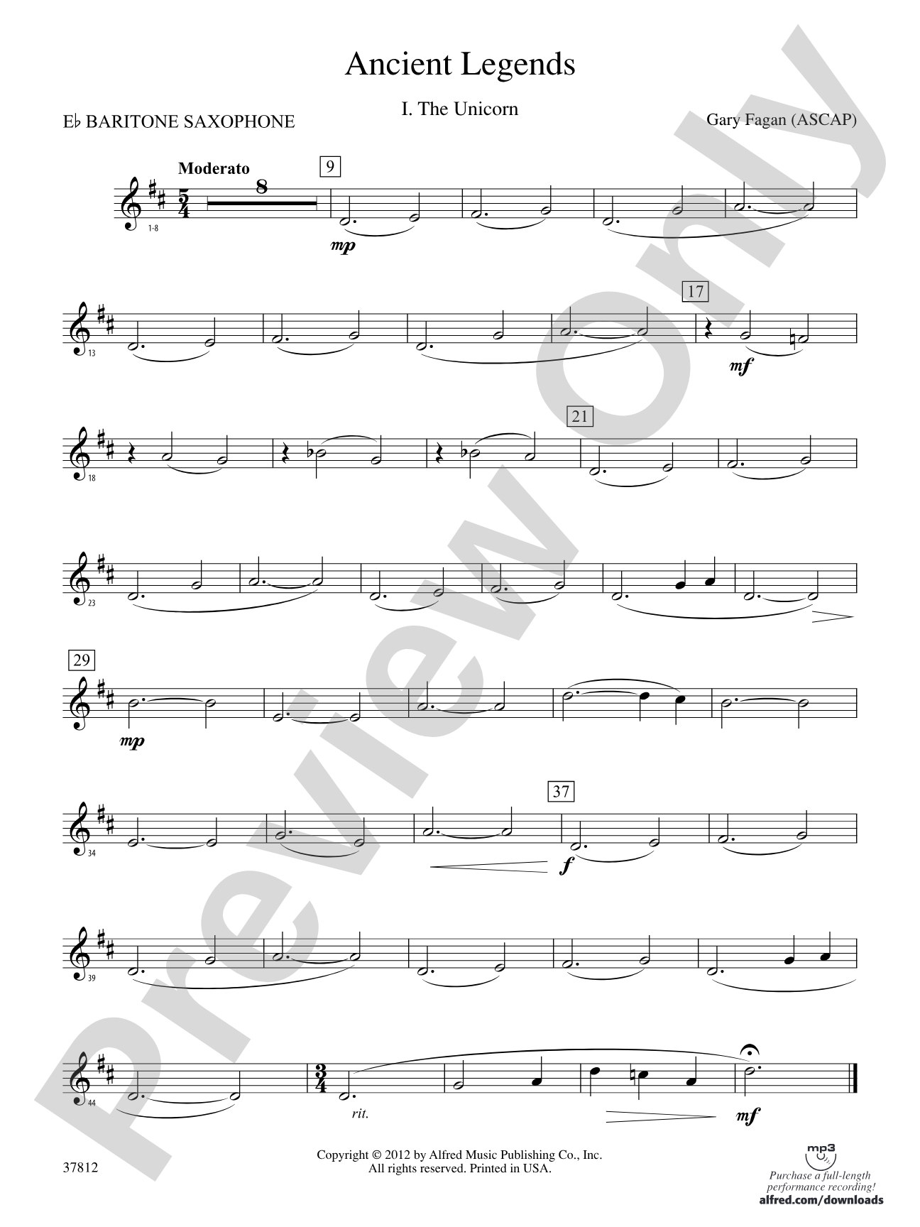 Ancient Legends: E-flat Baritone Saxophone
