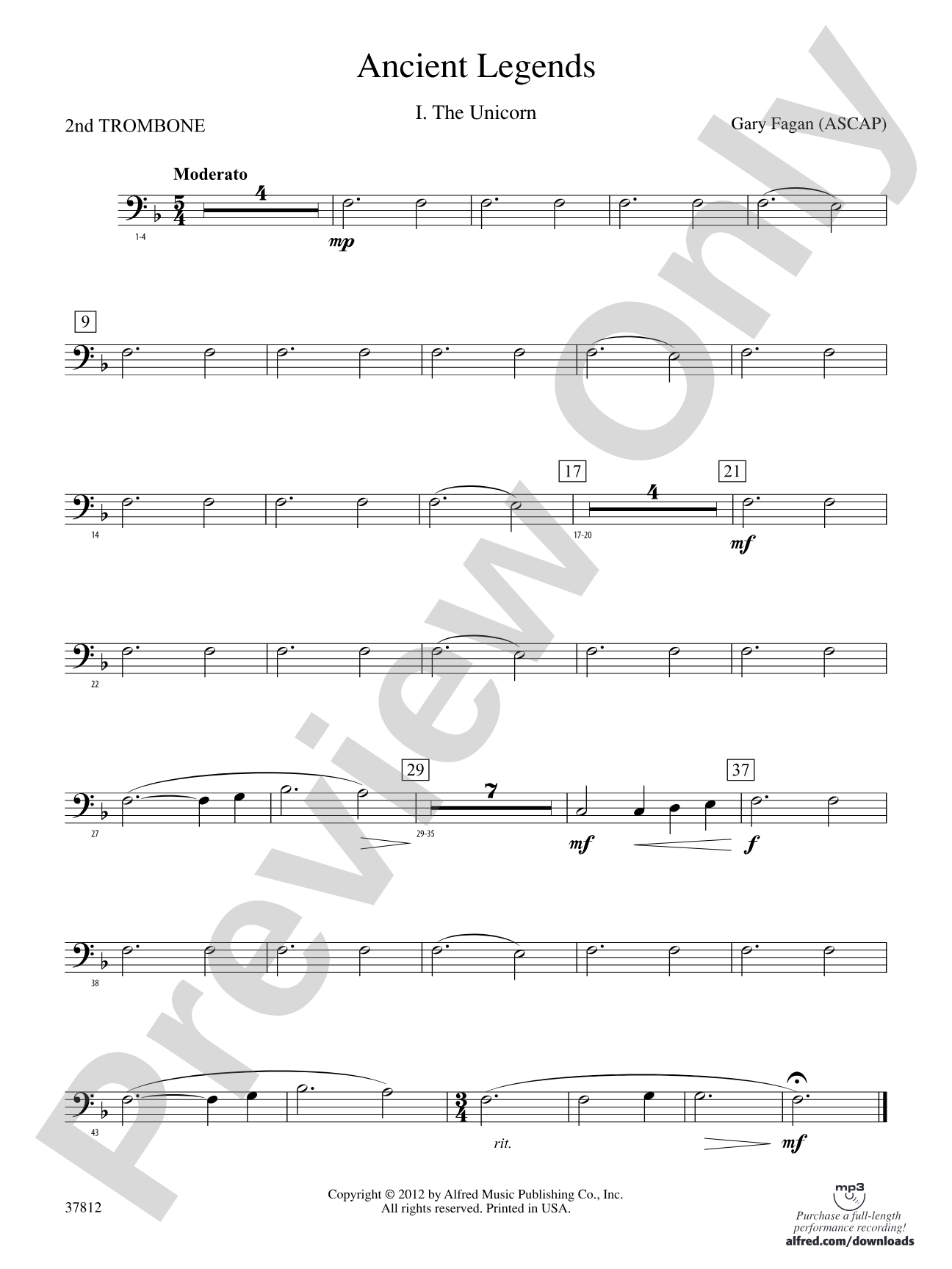 Ancient Legends: 2nd Trombone