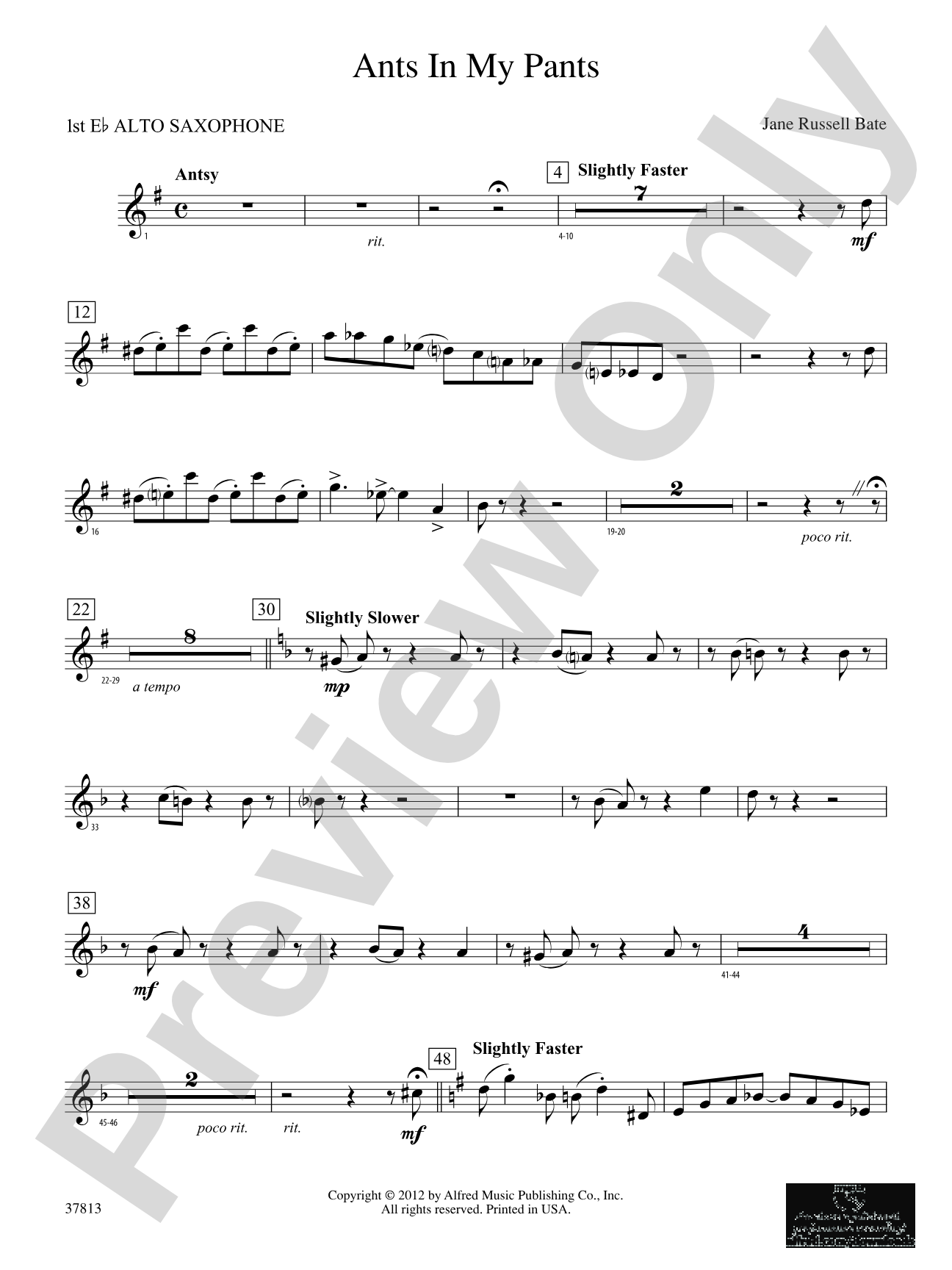 Ants in My Pants: E-flat Alto Saxophone