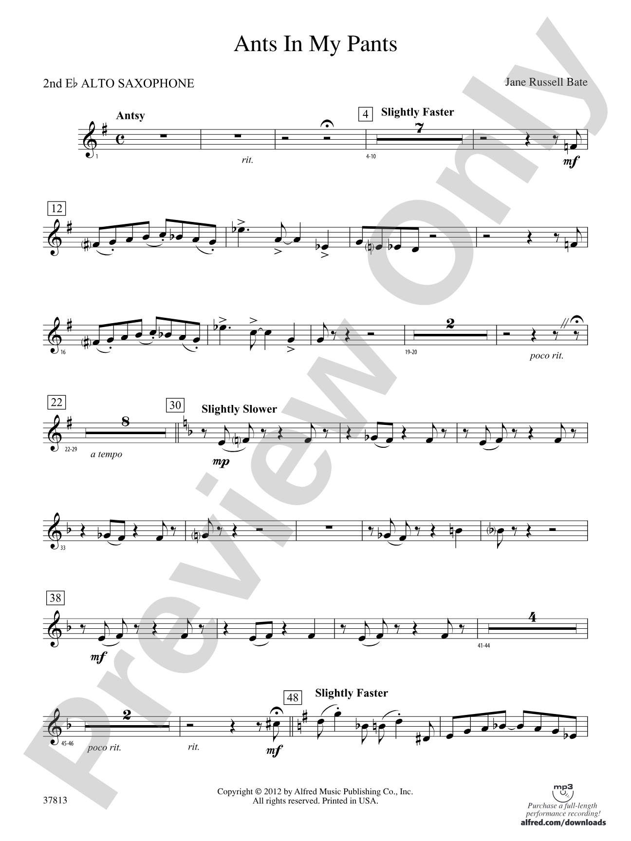Ants in My Pants: 2nd E-flat Alto Saxophone