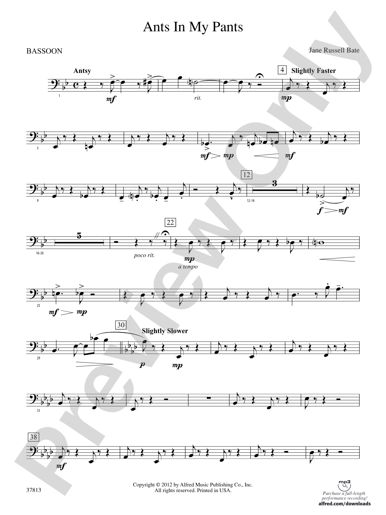 Ants in My Pants: Bassoon