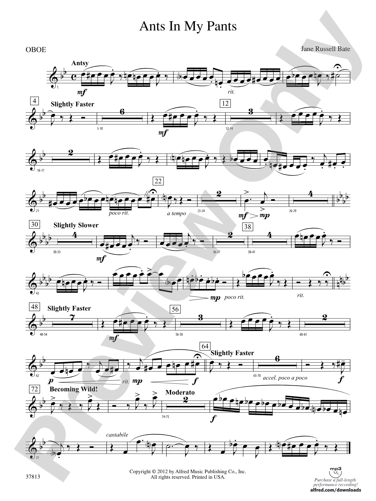 Ants in My Pants: Oboe