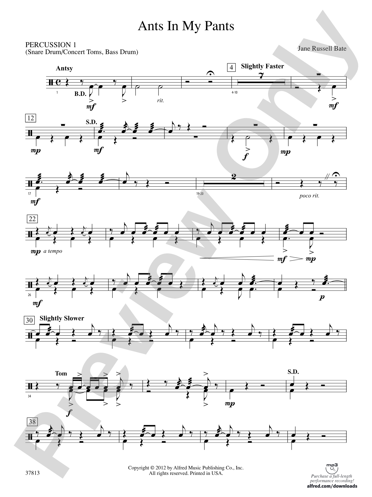 Ants in My Pants: 1st Percussion
