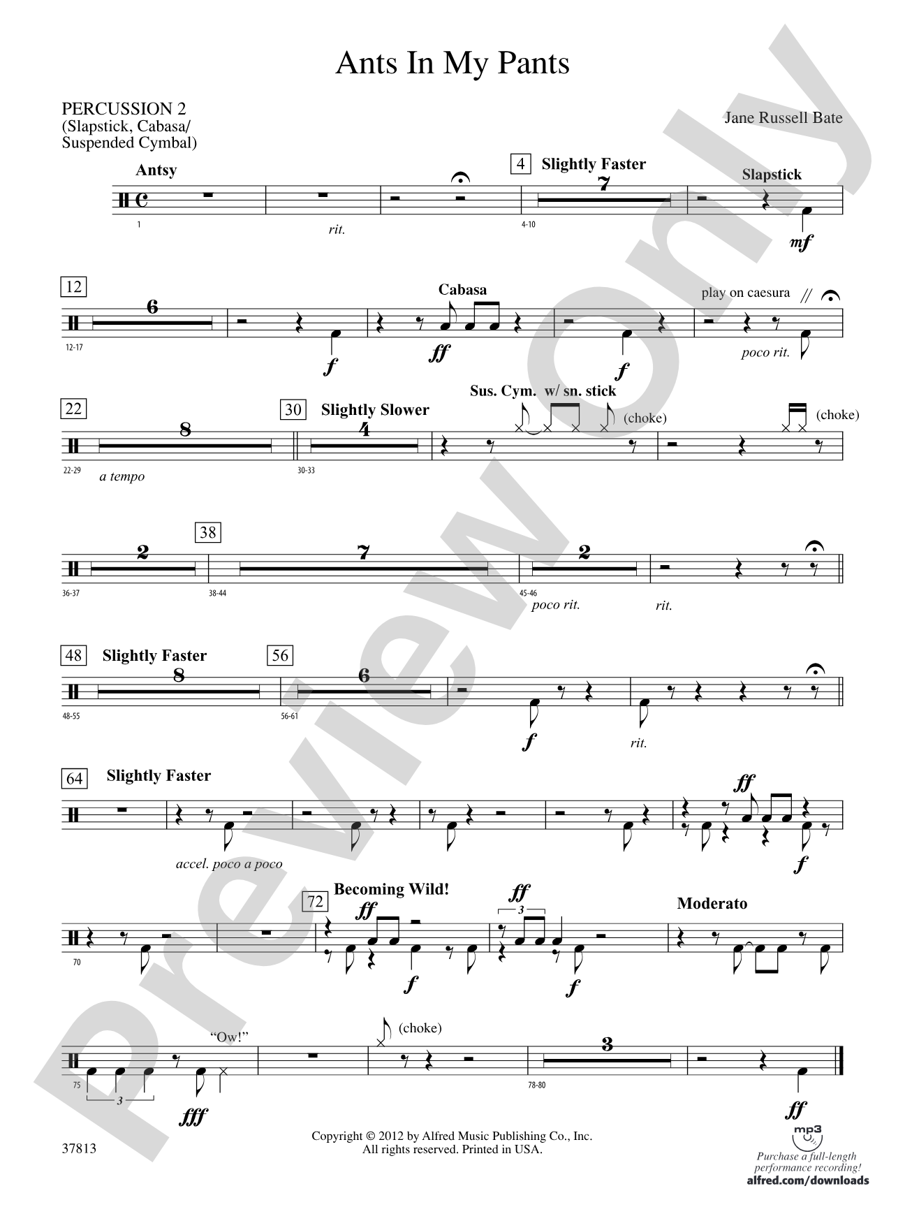 Ants in My Pants: 2nd Percussion