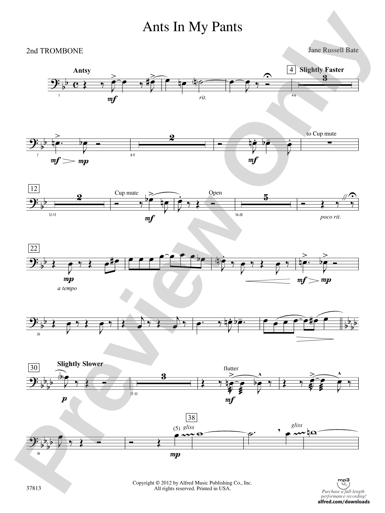 Ants in My Pants: 2nd Trombone