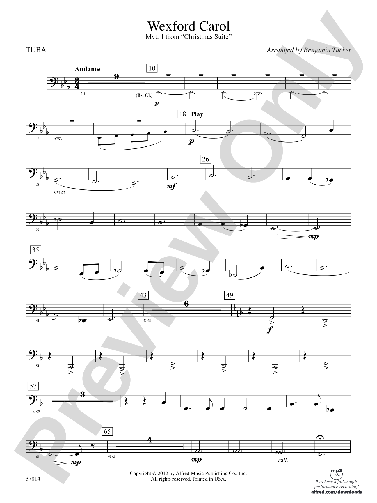 Wexford Carol: Tuba
