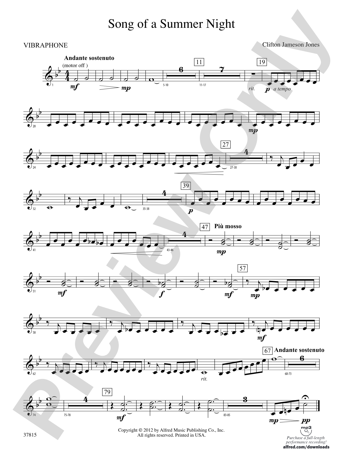Song of a Summer Night: Vibraphone