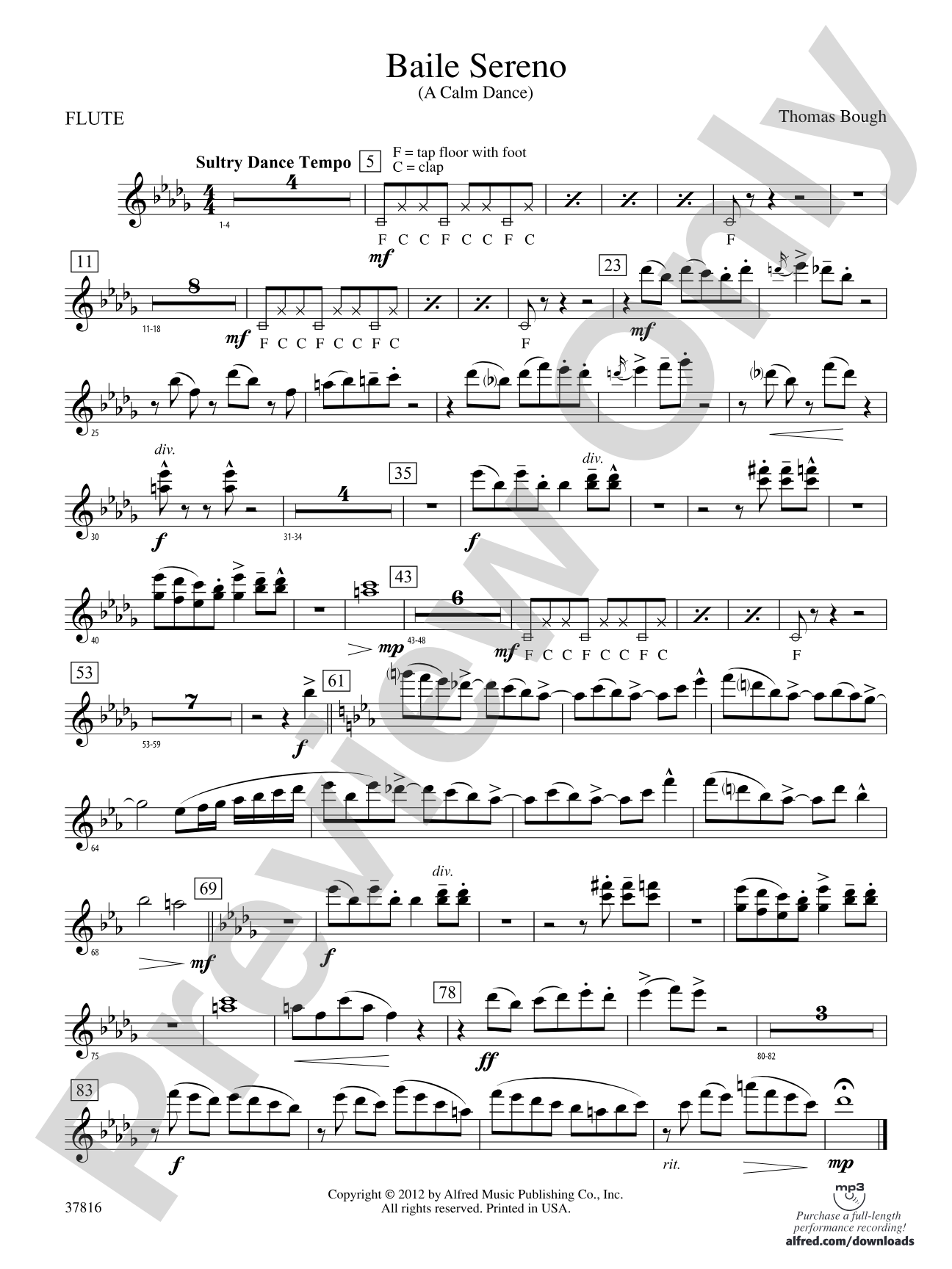 Baile Sereno: Flute