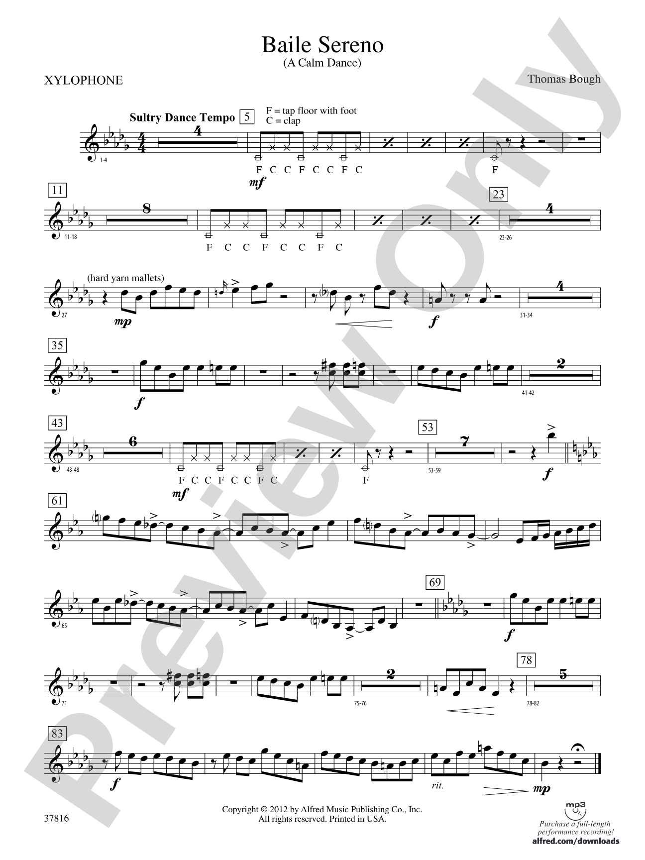 Baile Sereno: Xylophone