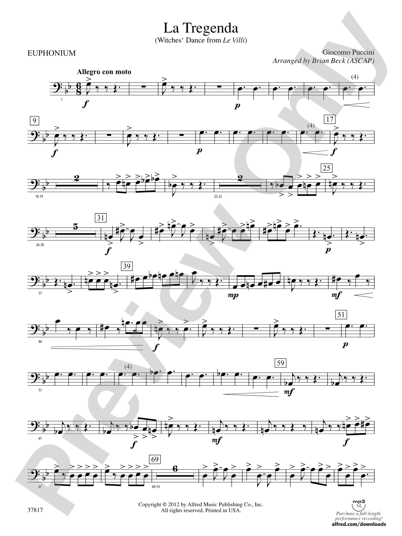 La Tregenda: Baritone B.C.