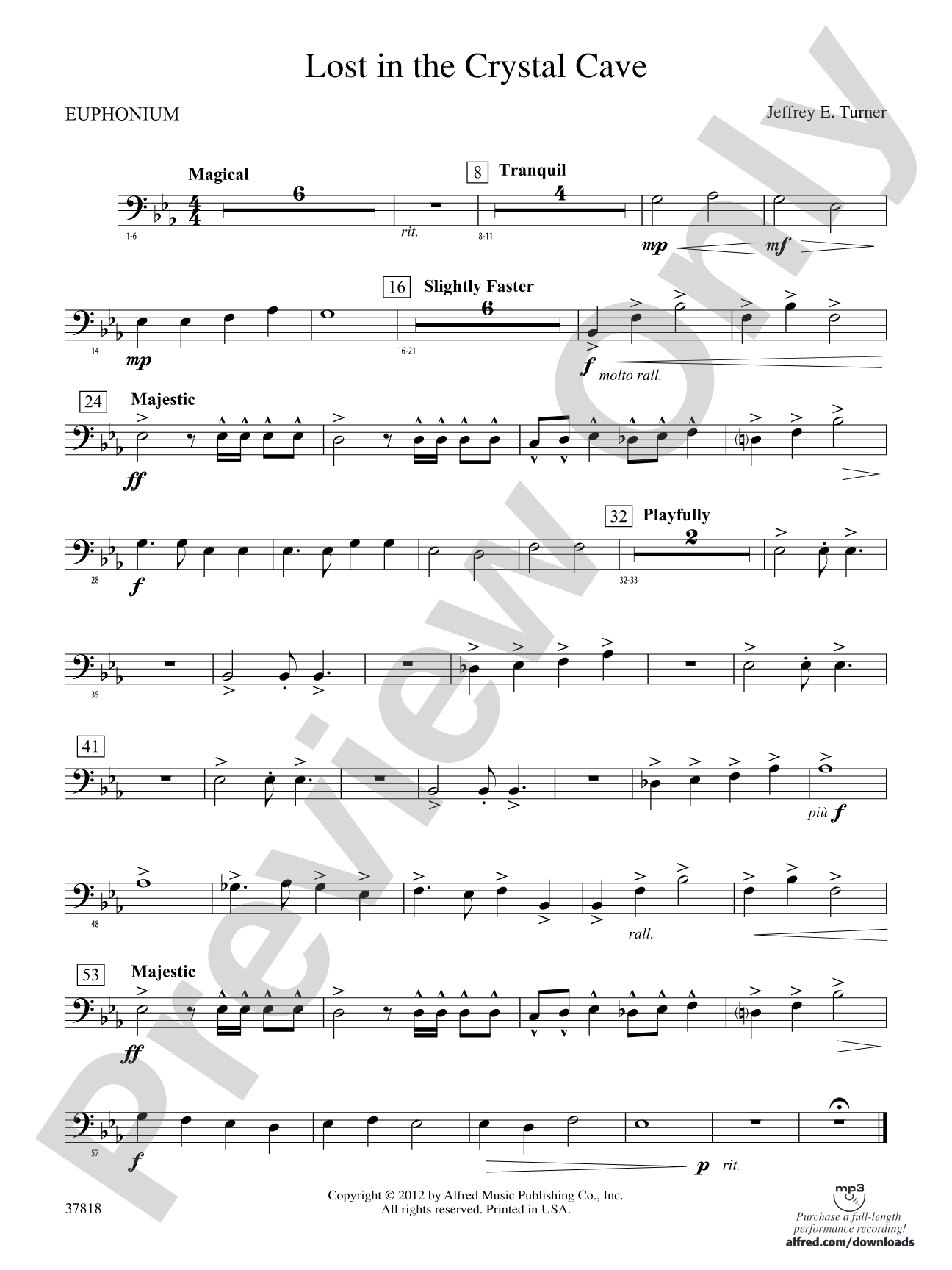 Lost in the Crystal Cave: Baritone B.C.