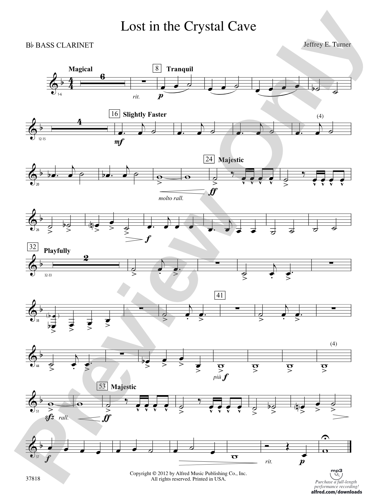 Lost in the Crystal Cave: B-flat Bass Clarinet