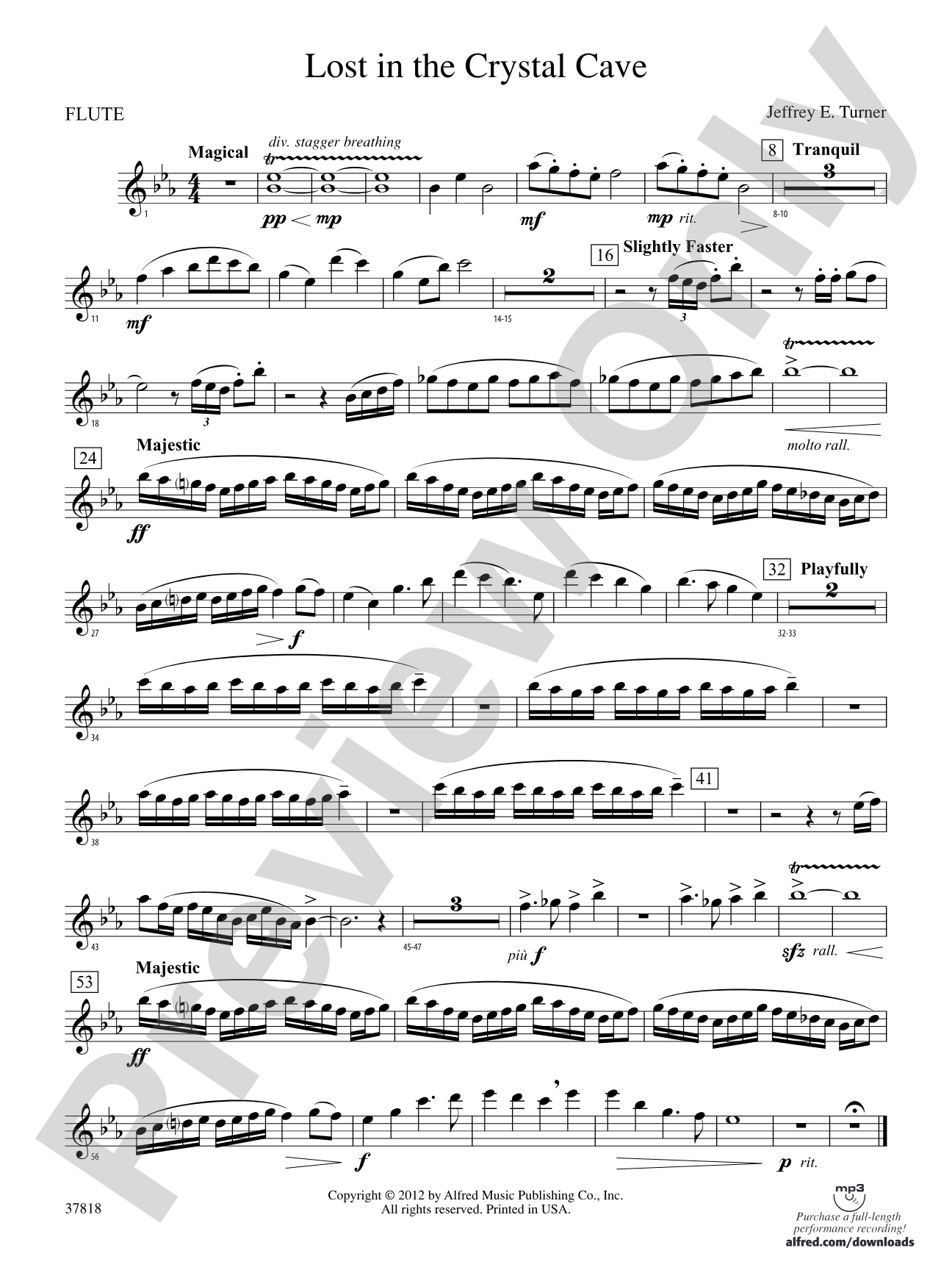Lost in the Crystal Cave: Flute