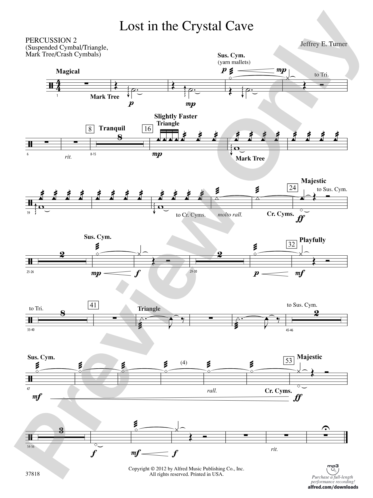 Lost in the Crystal Cave: 2nd Percussion