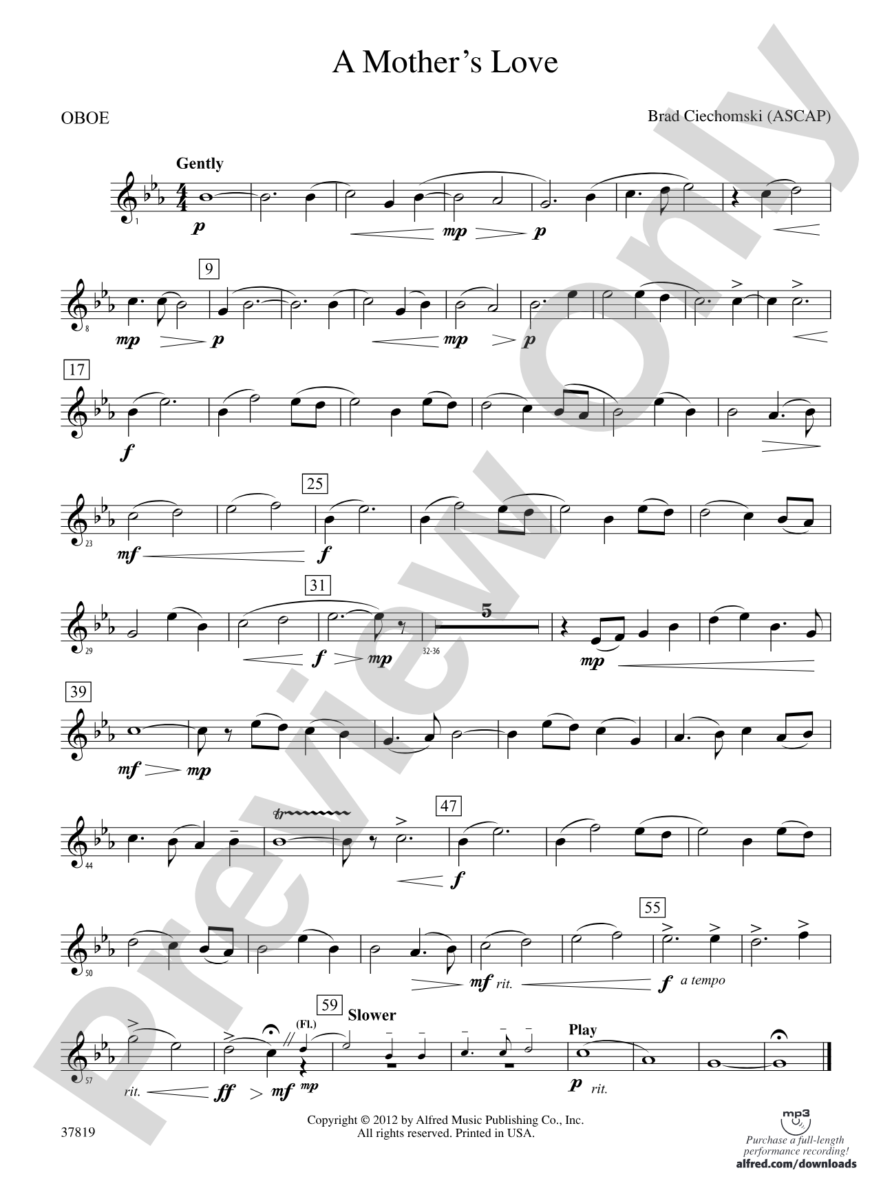 A Mother's Love: Oboe