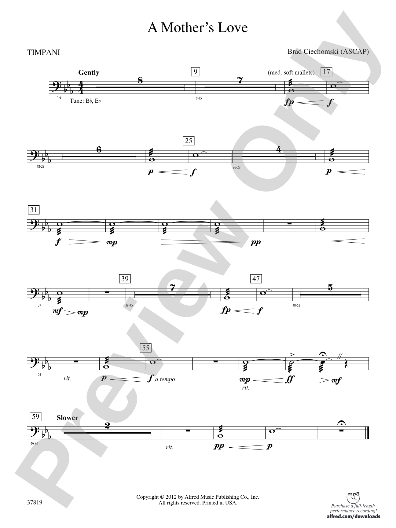 A Mother's Love: Timpani