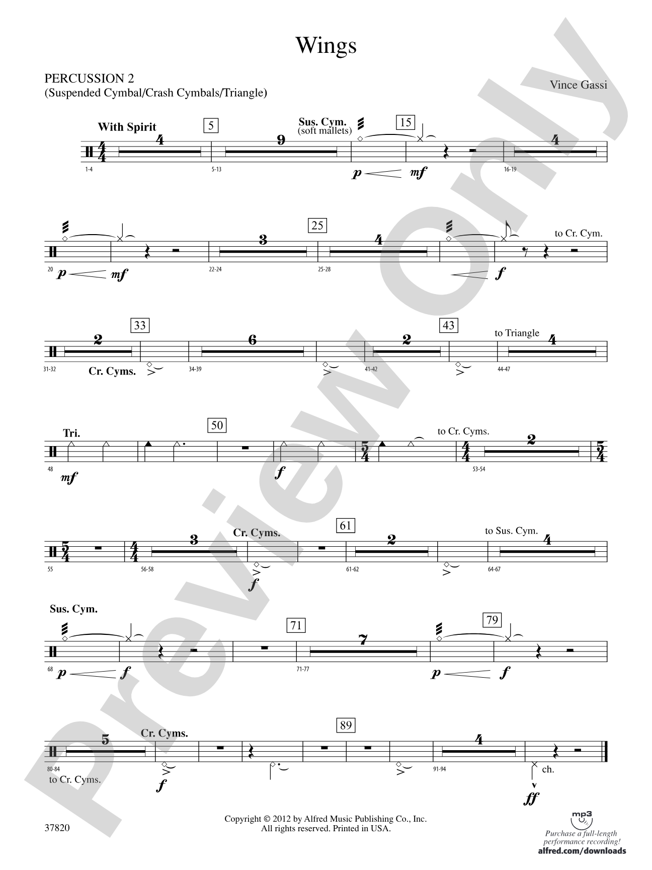 Wings: 2nd Percussion