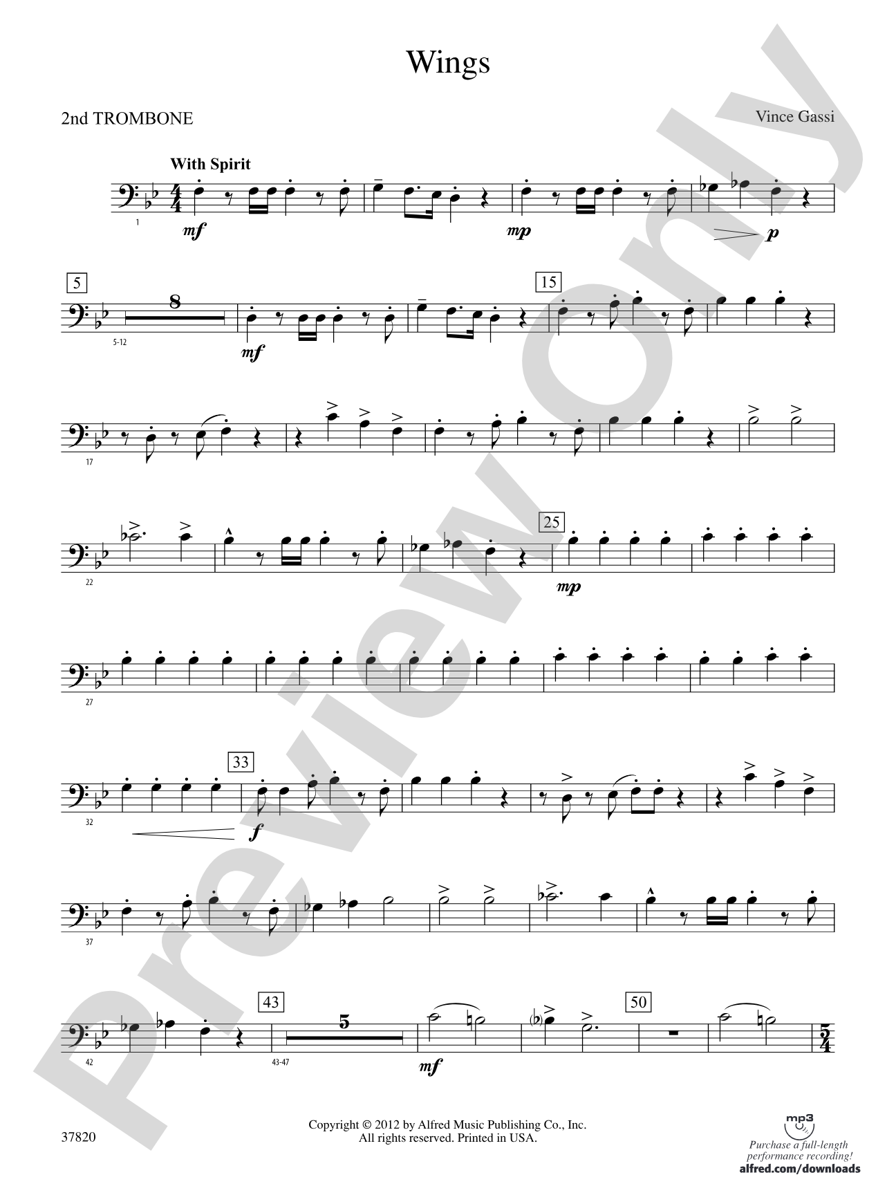 Wings: 2nd Trombone