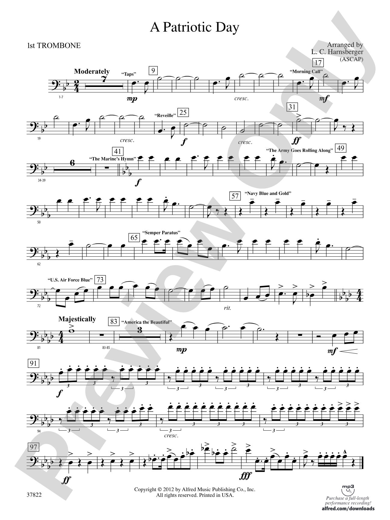 A Patriotic Day: 1st Trombone