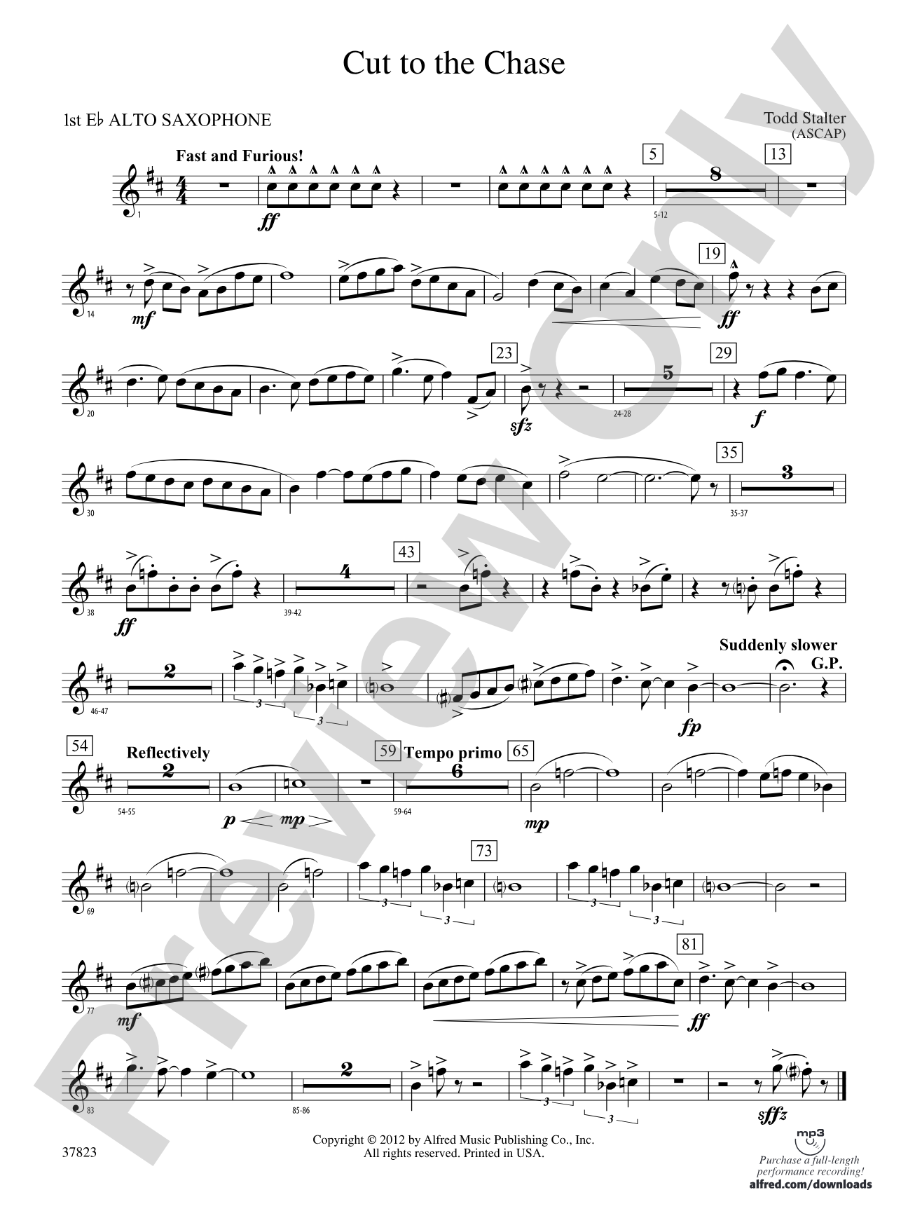 Cut to the Chase: E-flat Alto Saxophone