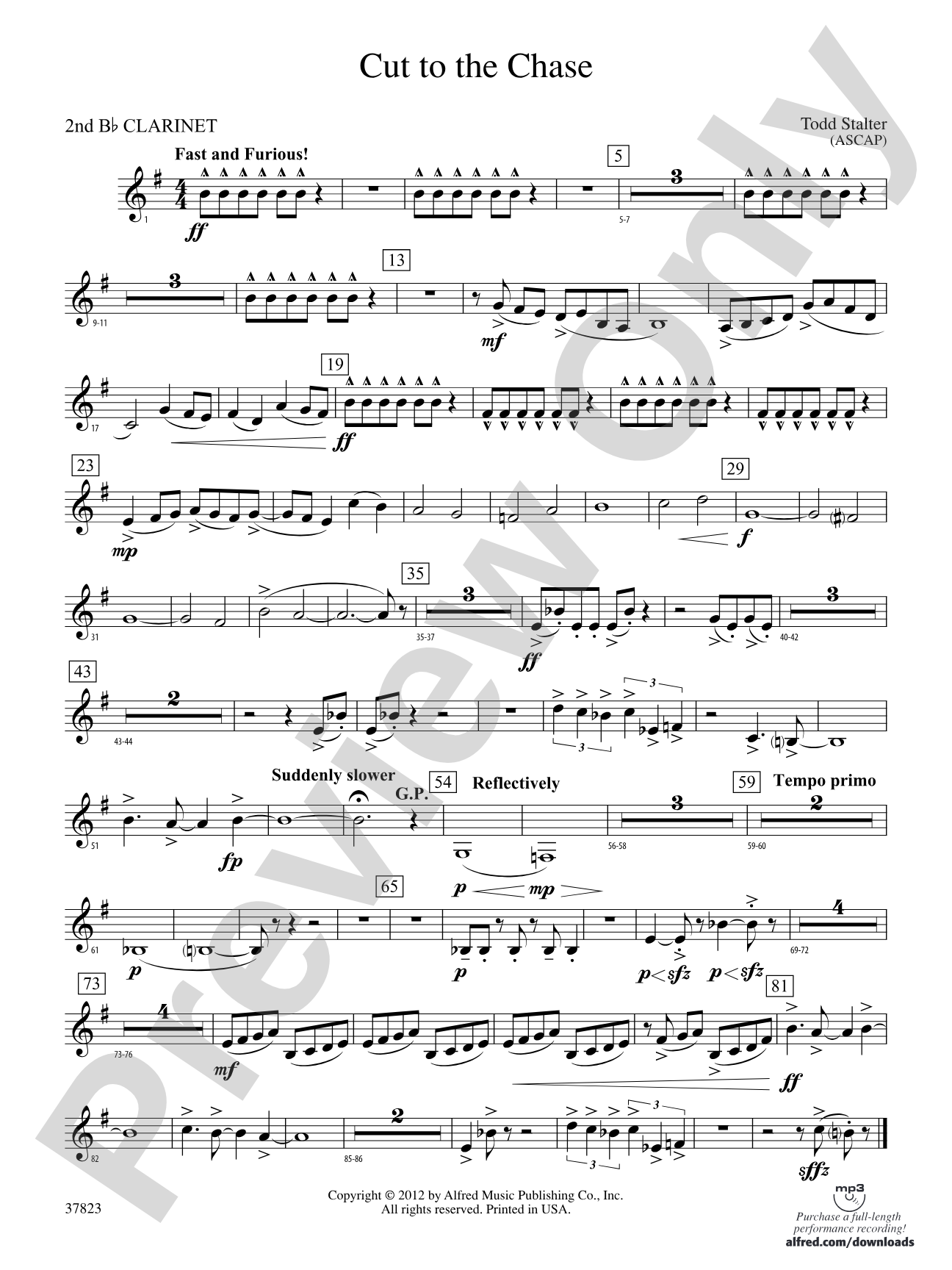 Cut to the Chase: 2nd B-flat Clarinet