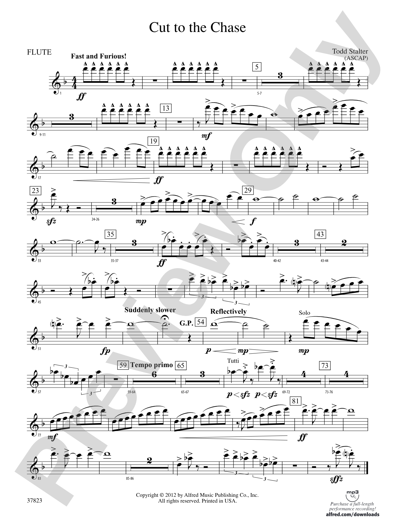 Cut to the Chase: Flute
