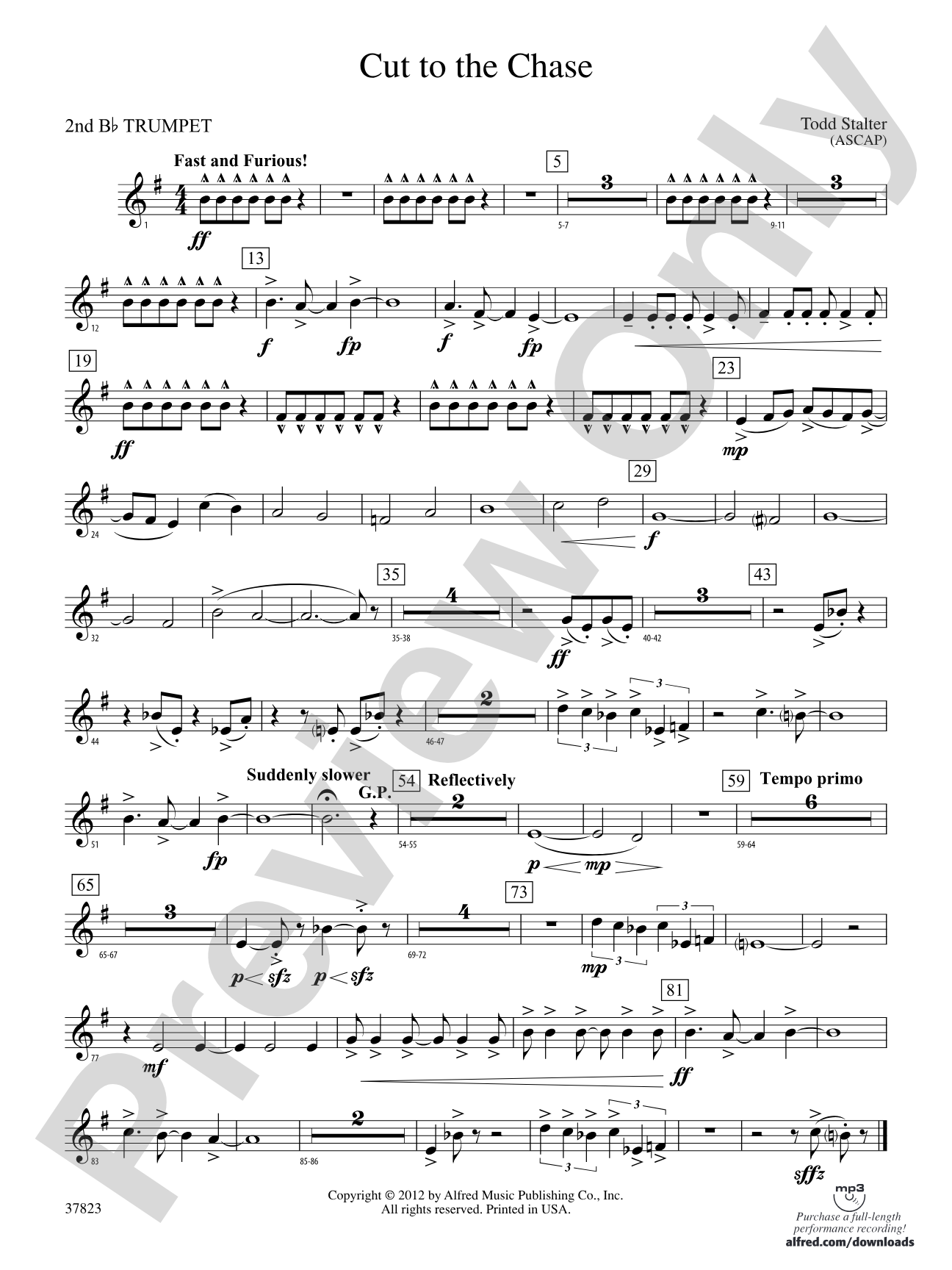 Cut to the Chase: 2nd B-flat Trumpet