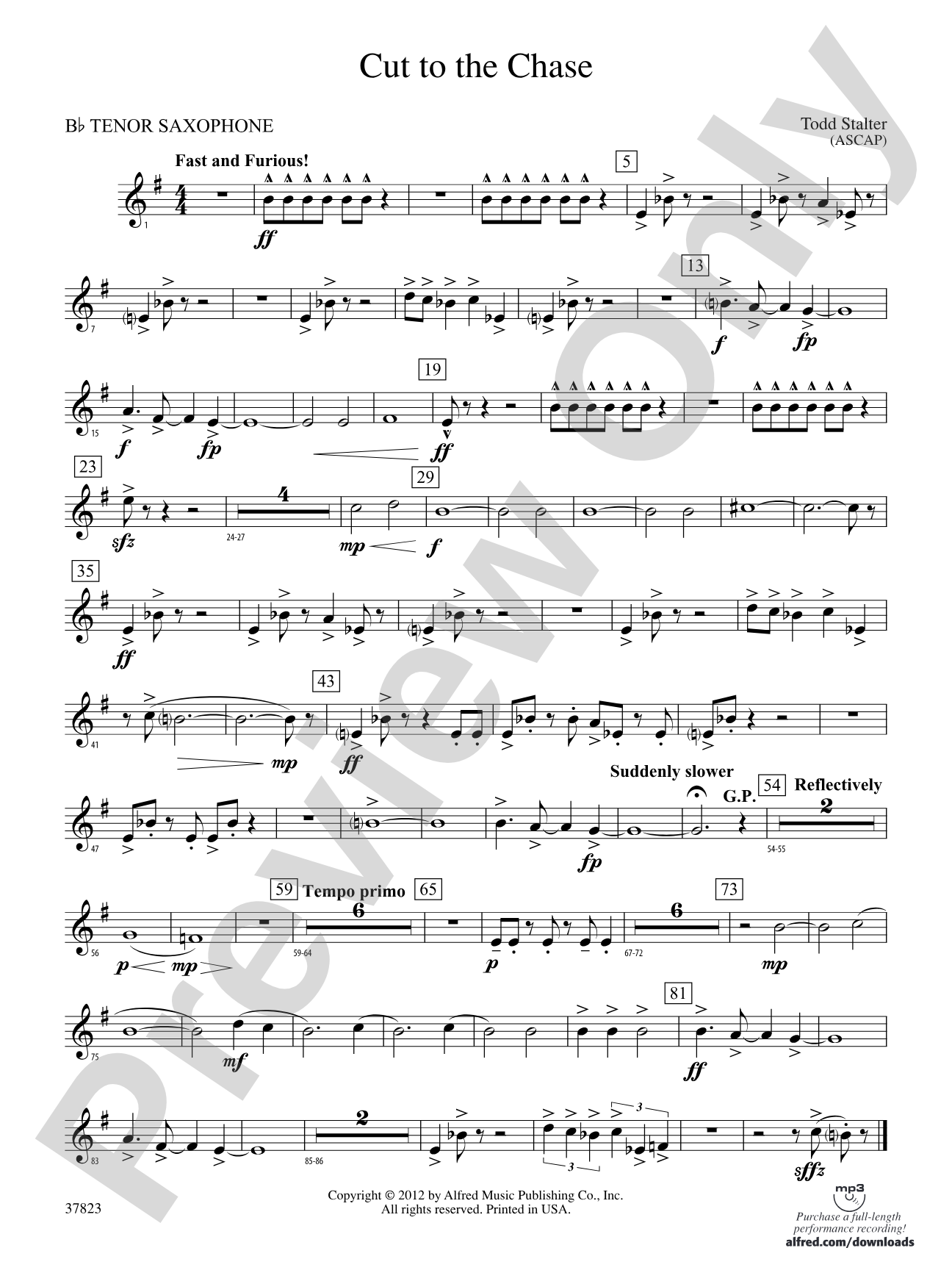 Cut to the Chase: B-flat Tenor Saxophone