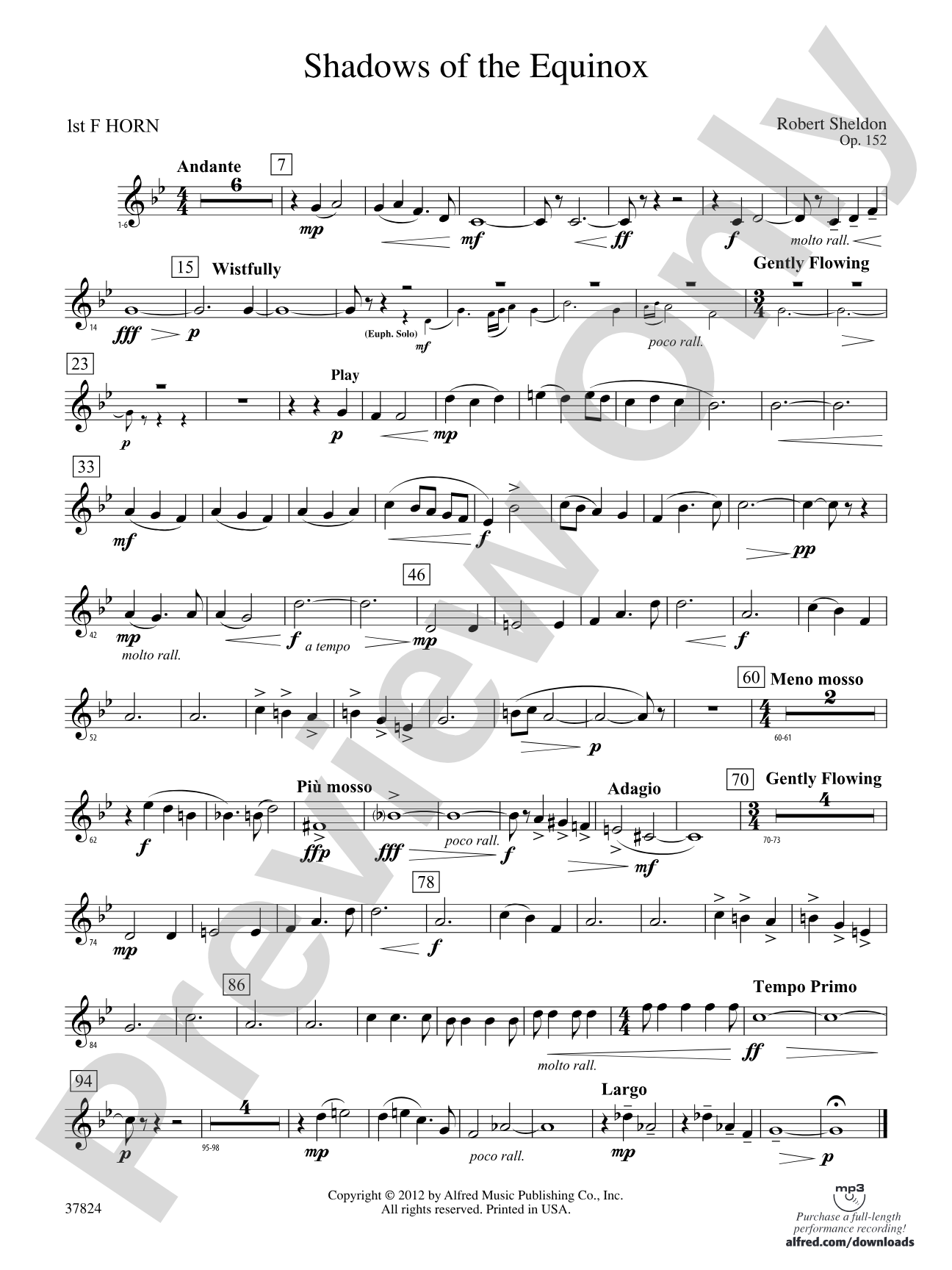 Shadows of the Equinox: 1st F Horn