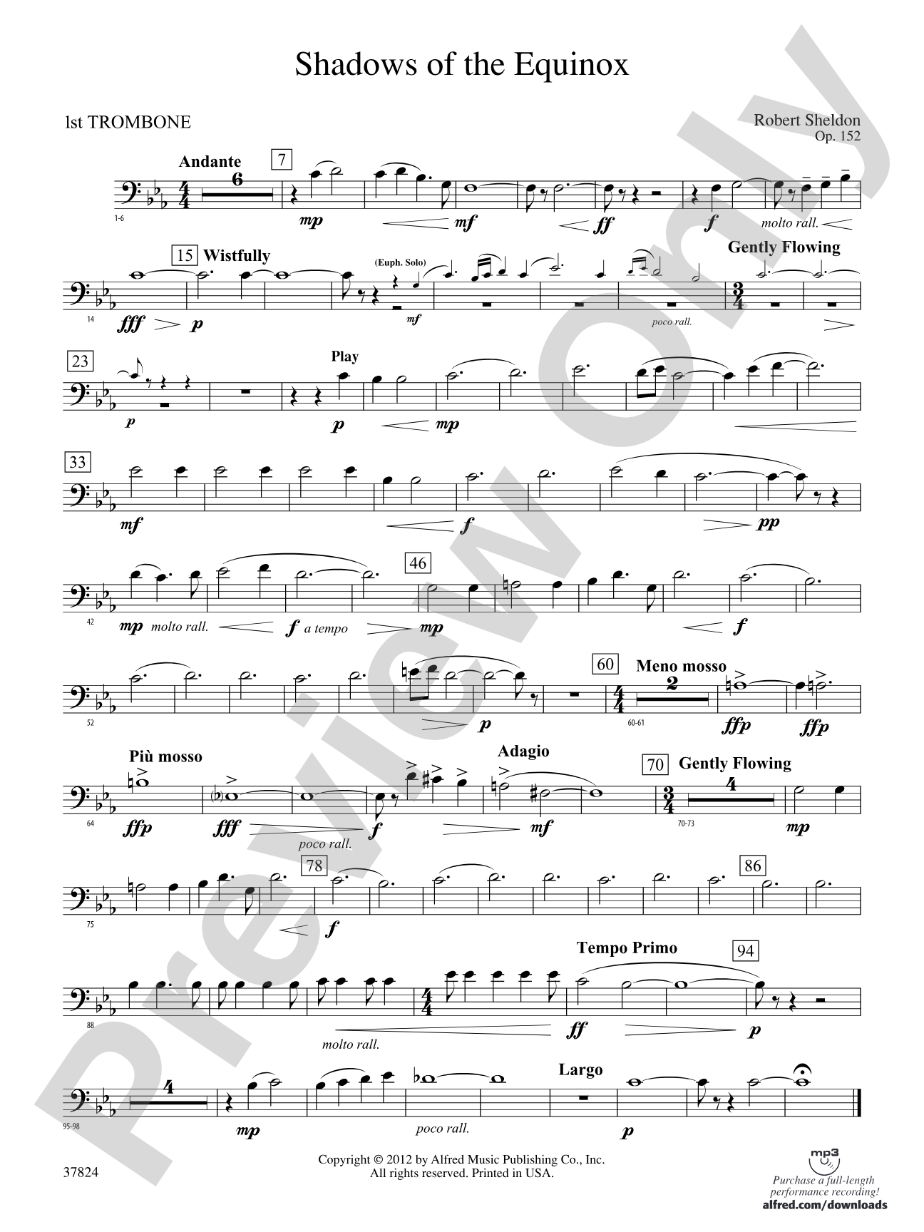 Shadows of the Equinox: 1st Trombone