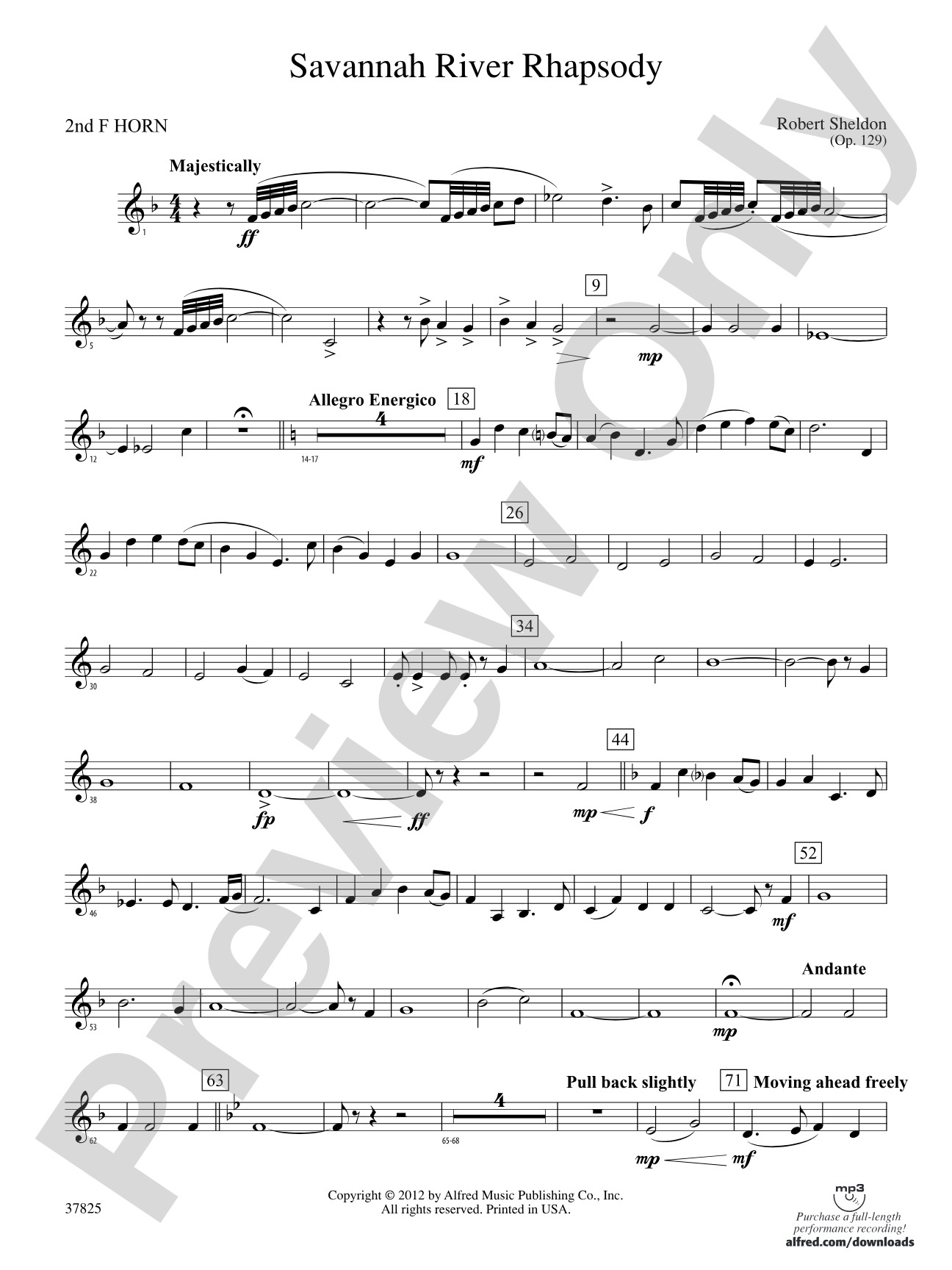 Savannah River Rhapsody: 2nd F Horn