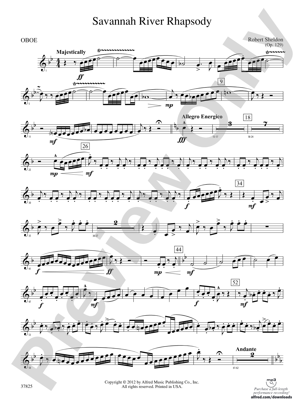 Savannah River Rhapsody: Oboe