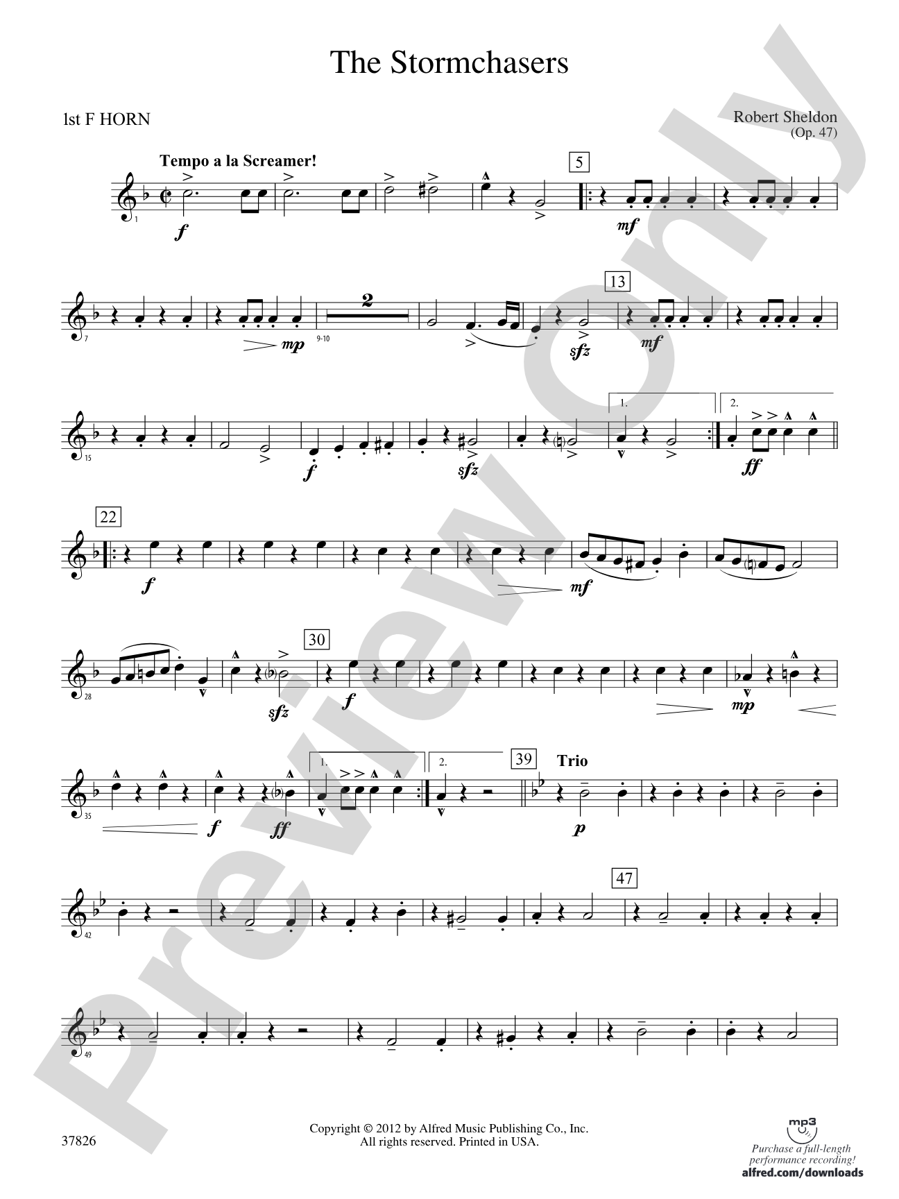 The Stormchasers: 1st F Horn