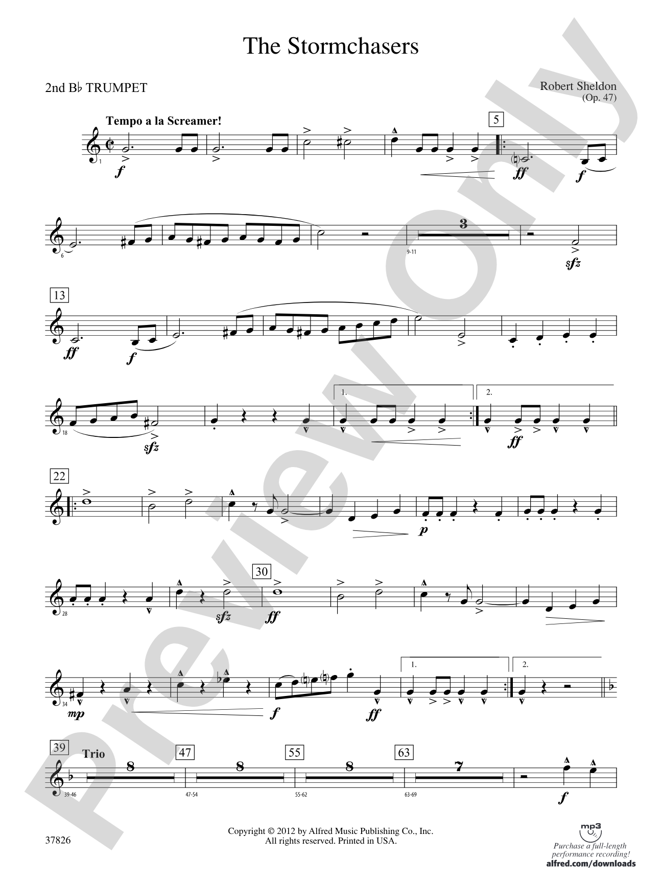 The Stormchasers: 2nd B-flat Trumpet