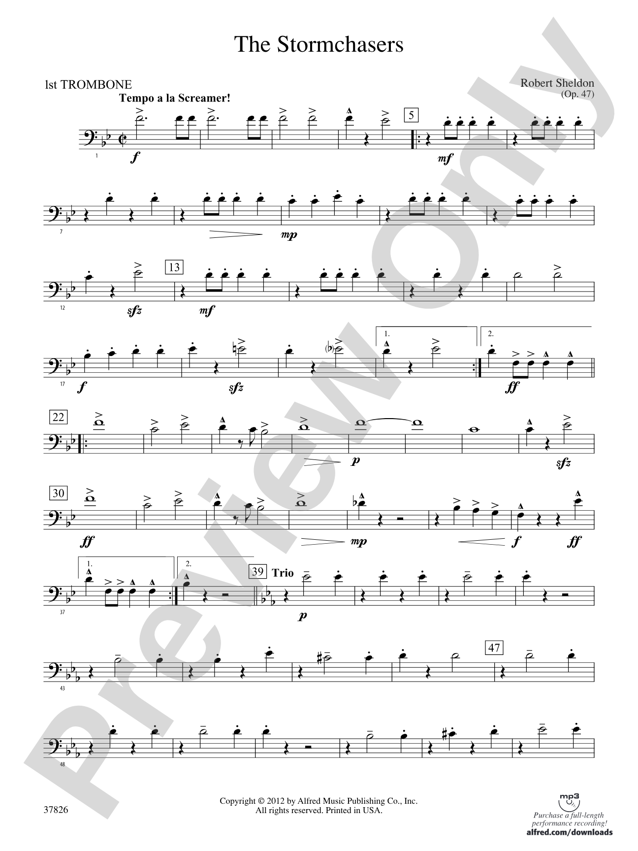 The Stormchasers: 1st Trombone
