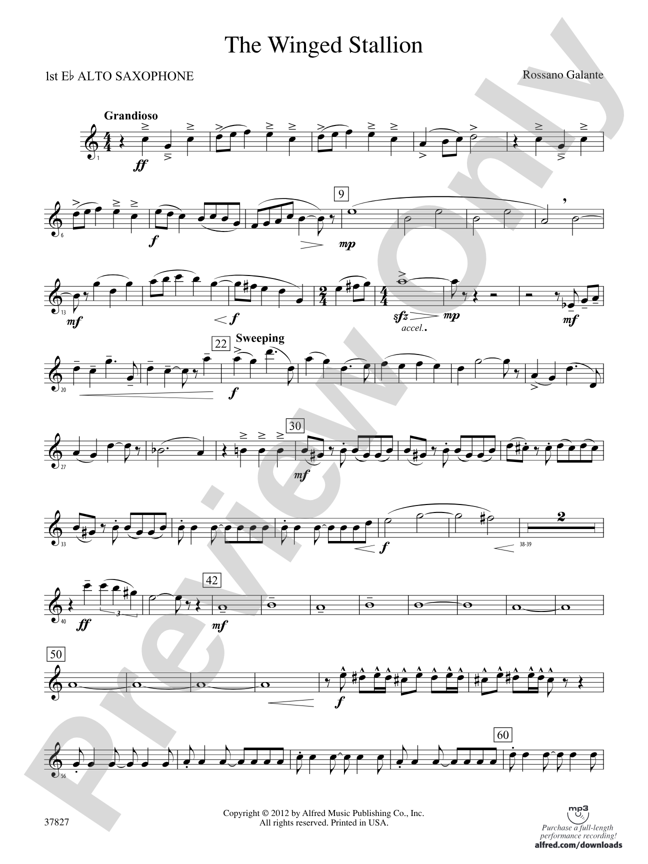 The Winged Stallion: E-flat Alto Saxophone
