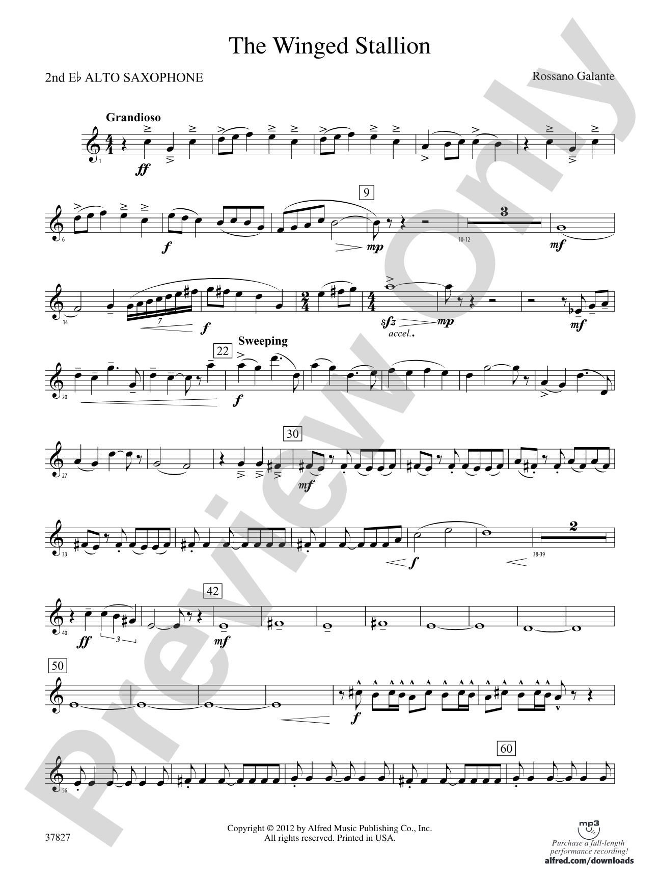The Winged Stallion: 2nd E-flat Alto Saxophone