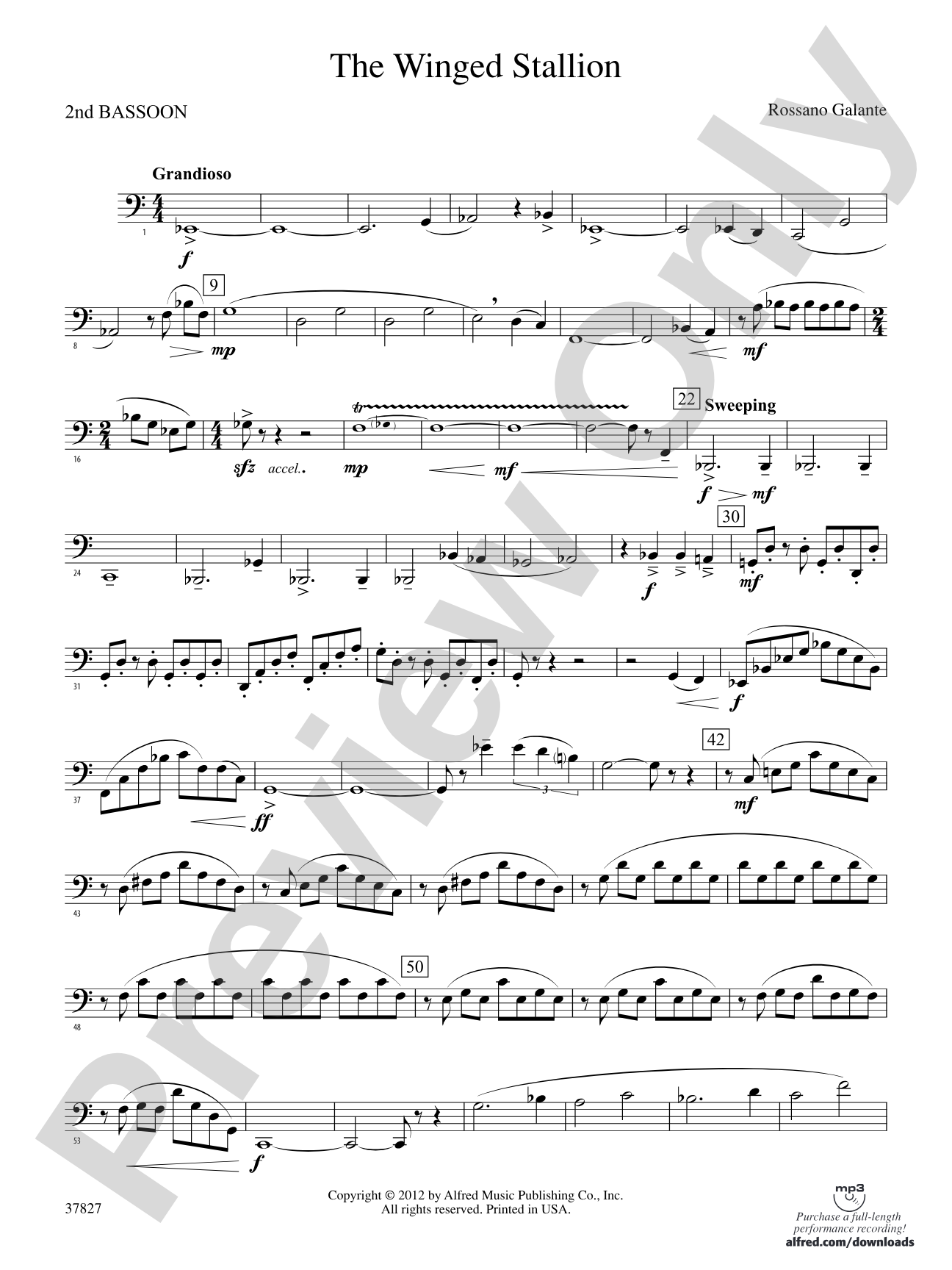 The Winged Stallion: 2nd Bassoon