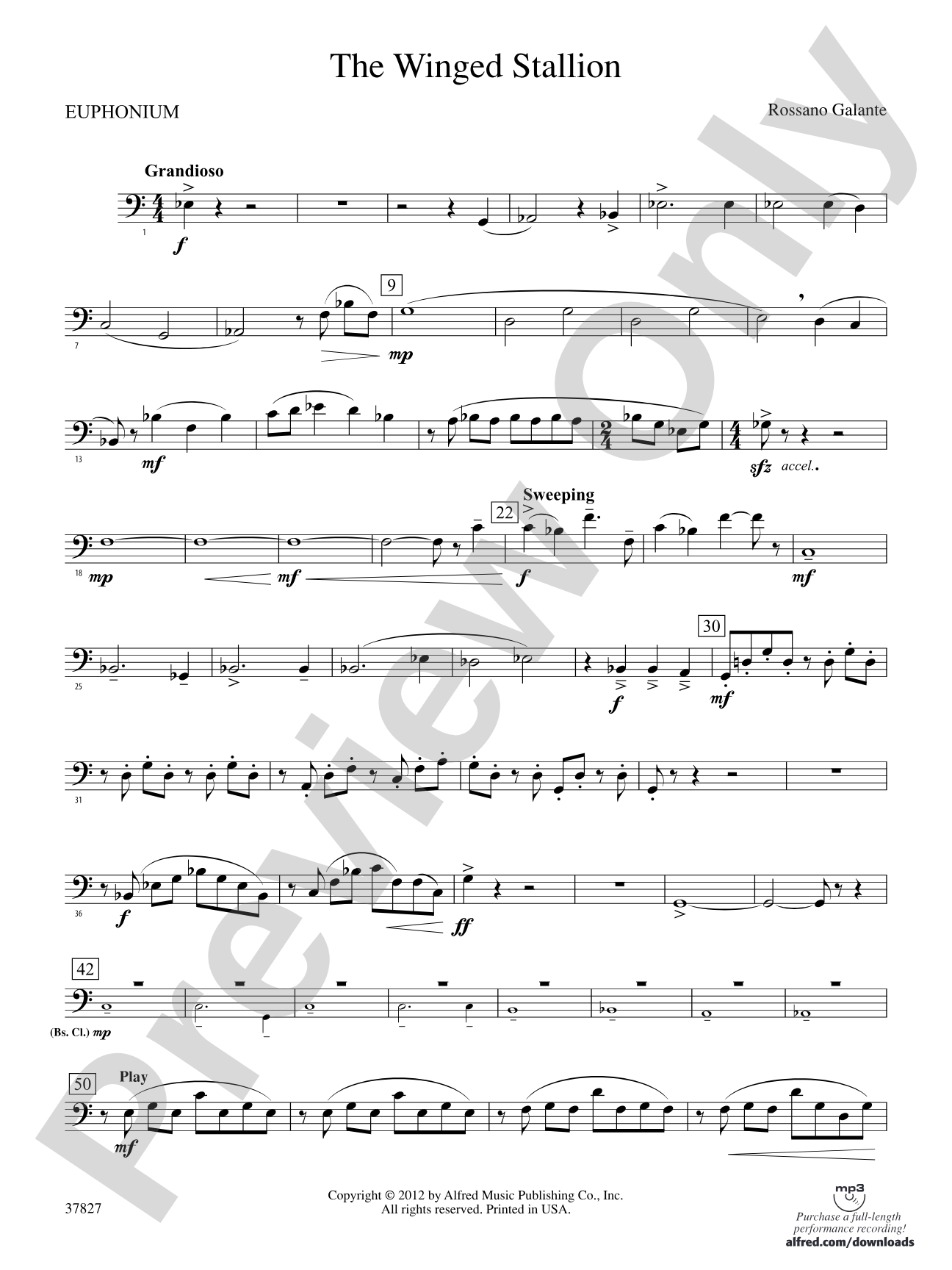 The Winged Stallion: Baritone B.C.