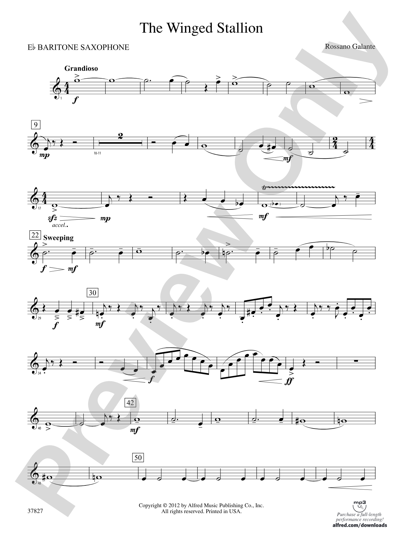 The Winged Stallion: E-flat Baritone Saxophone