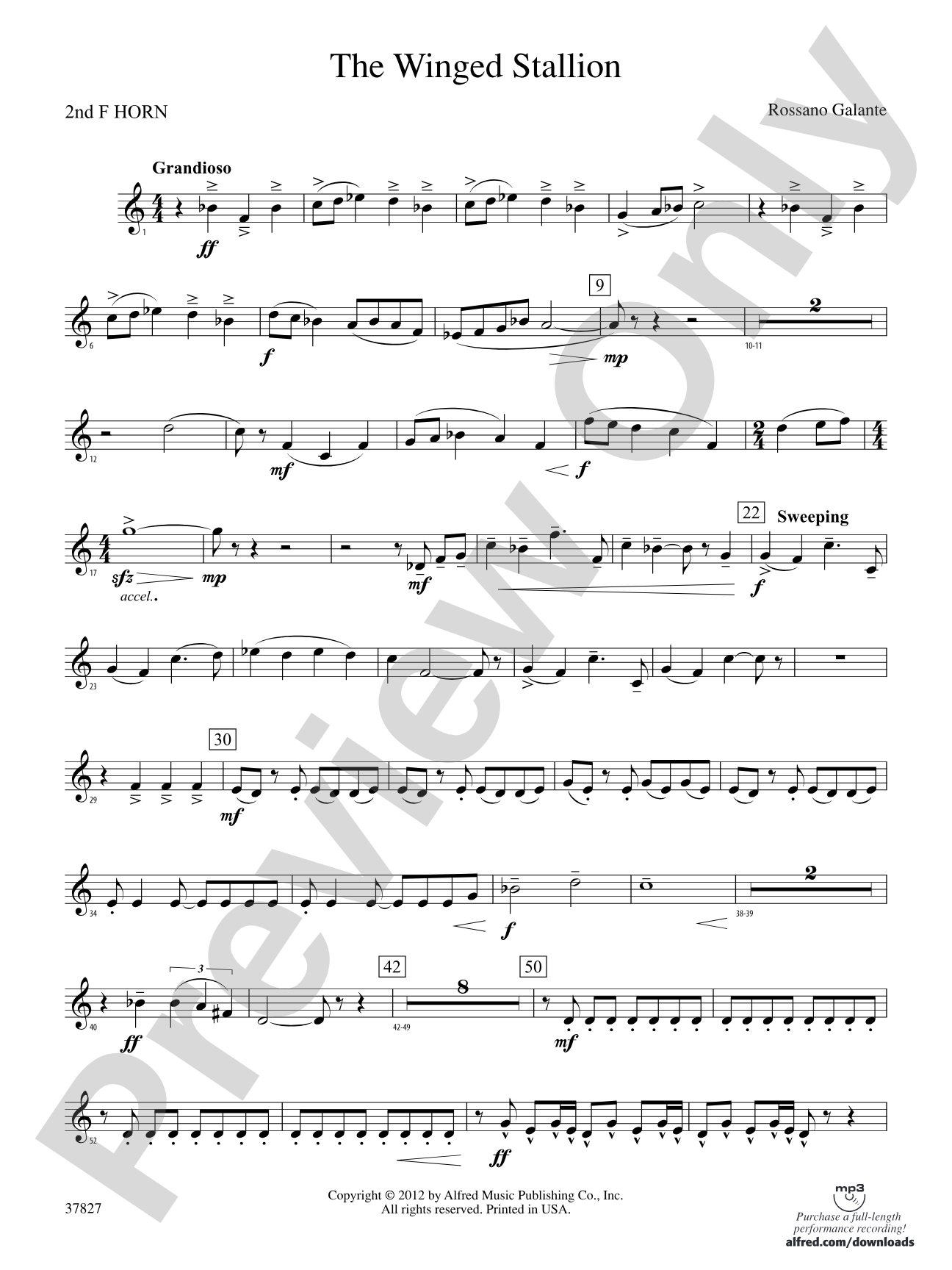 The Winged Stallion: 2nd F Horn